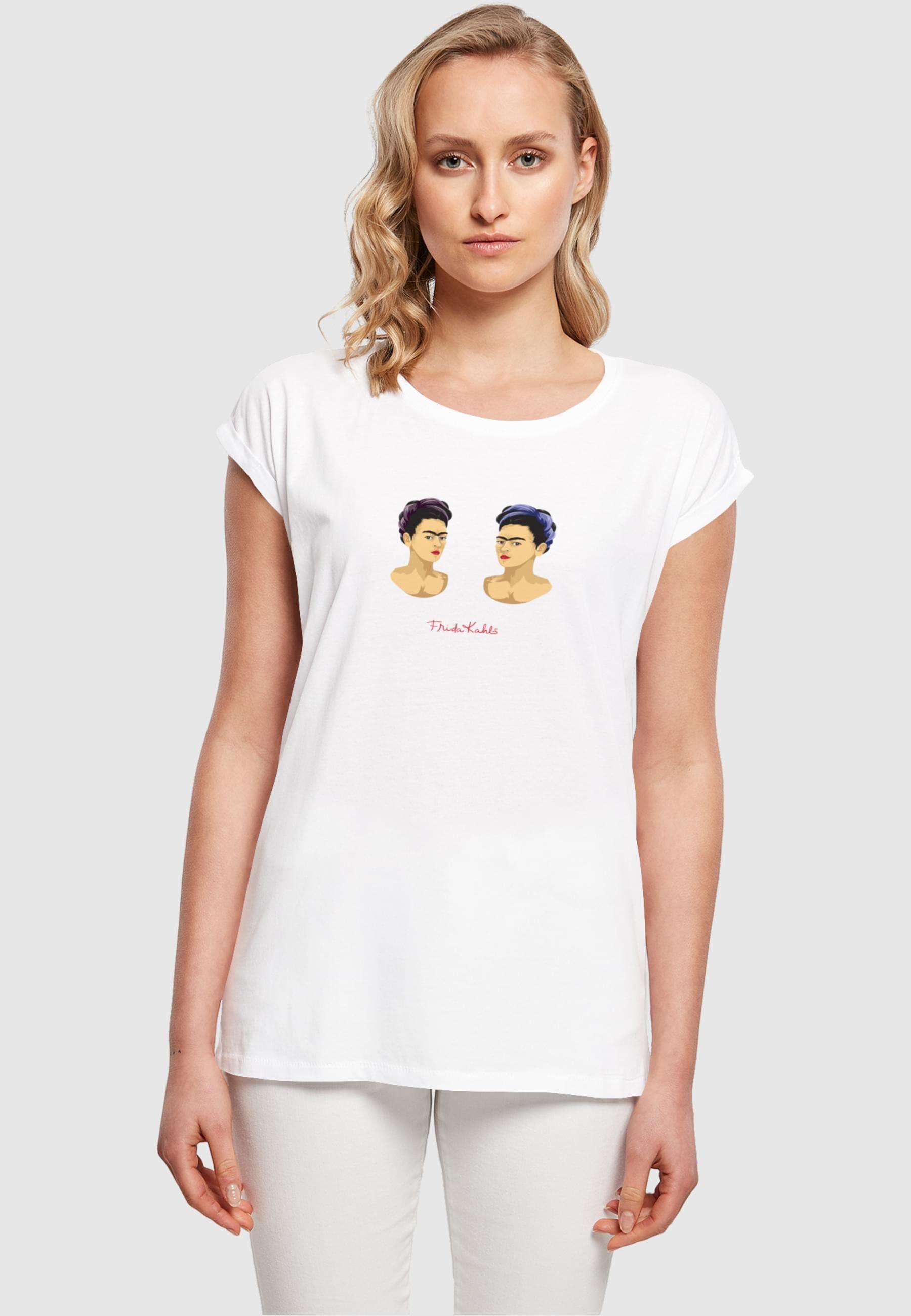 Merchcode T-Shirt Damen Ladies Frida Kahlo - The Two Fridas Extended  Shoulder Tee (1-tlg)