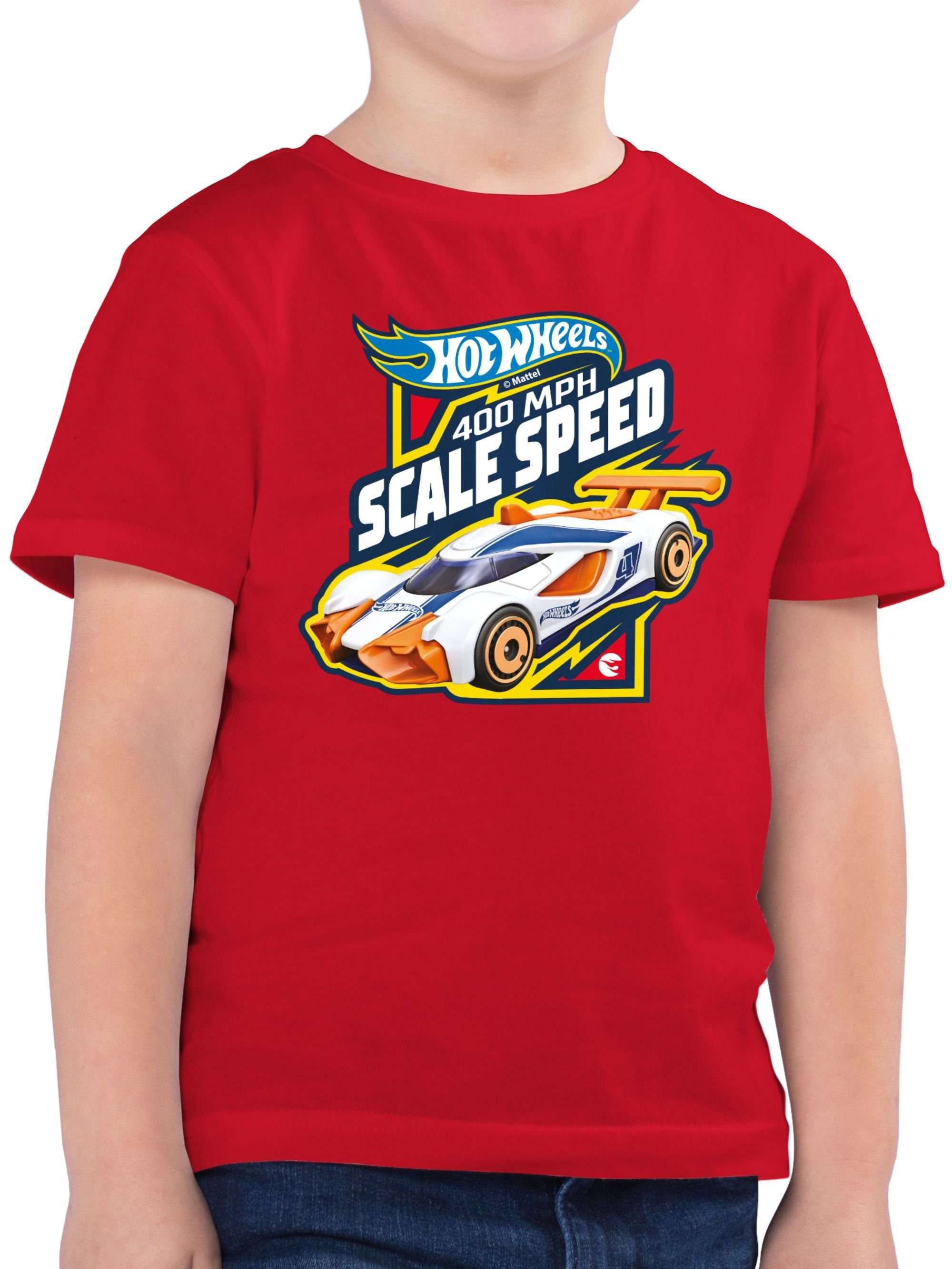 Shirtracer T-Shirt 400MPH Scale Speed Hot Wheels Jungen 02 Rot