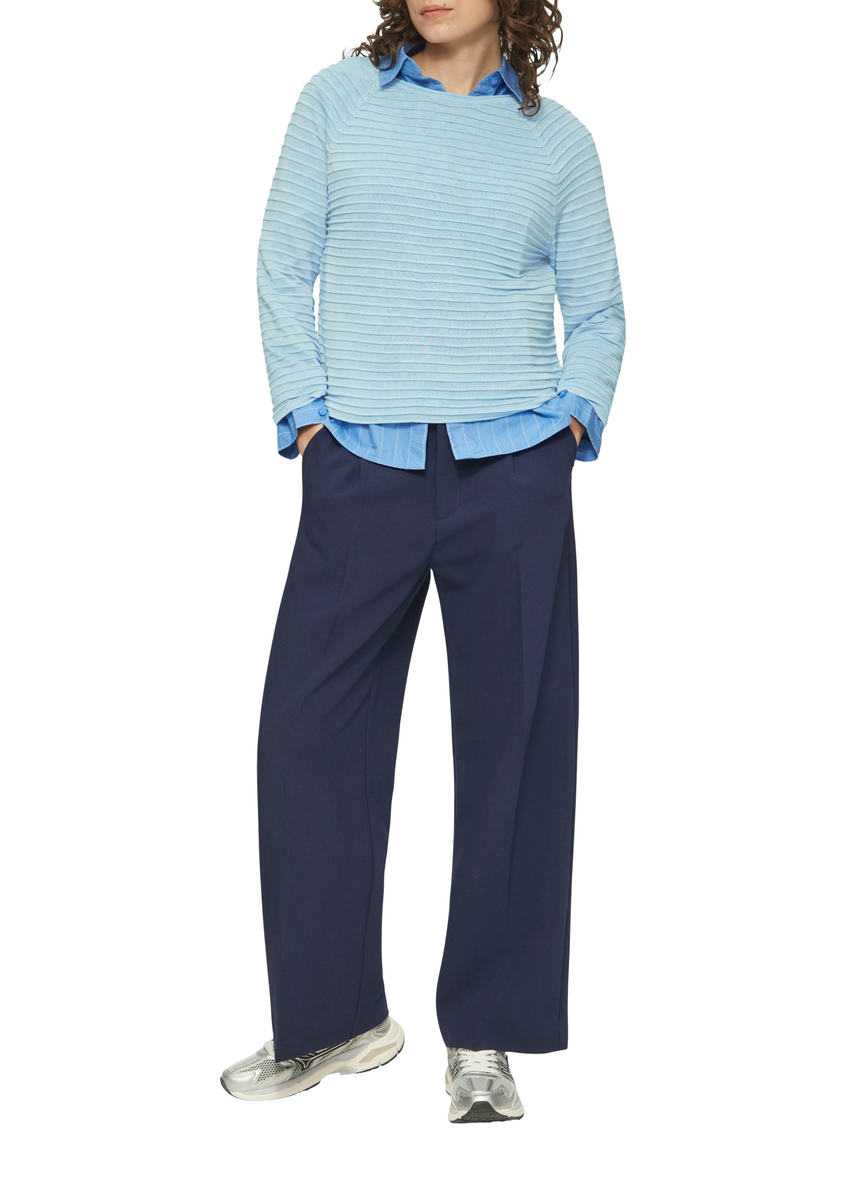 QS Strickpullover mit Strukturmuster günstig online kaufen