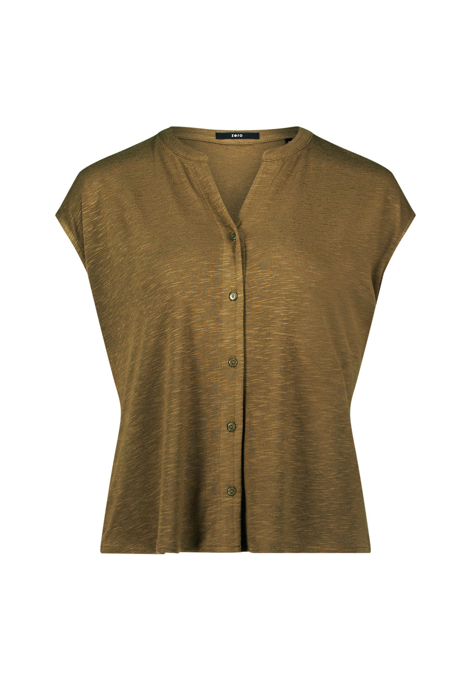 Zero T-Shirt "zero Damen Shirt mit Knopfleiste", (1 tlg.), Knopfleiste günstig online kaufen