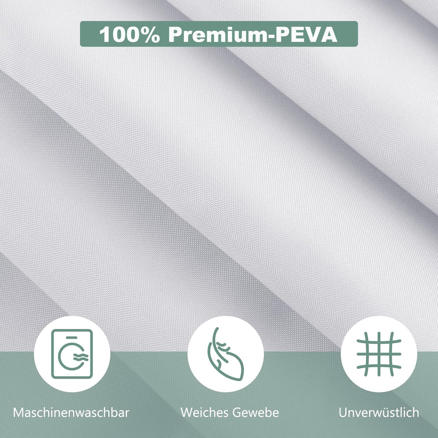 Minicloss Duschvorhang Anti-Schimmel Badezimmervorhang, Wasserdicht und Waschbar Breite 180 cm (1-tlg), Perfekt für Badewanne & Dusche – Bild 4 von 5
