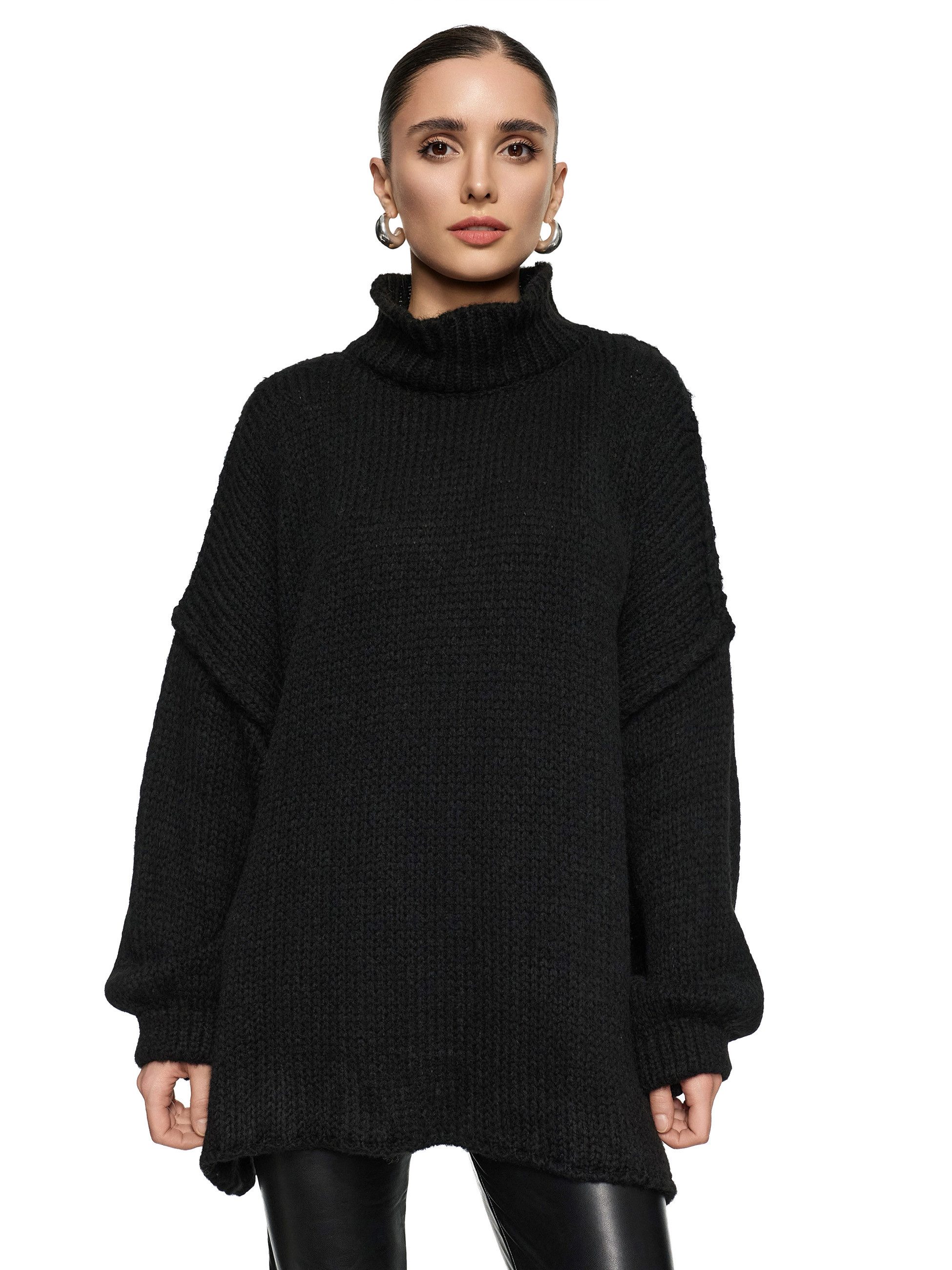 Worldclassca Longpullover WORLDCLASSCA Damen Oversize Strickpulllover Lang günstig online kaufen