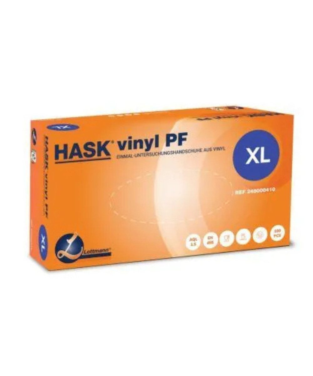 Hask Einweghandschuhe Hask Einmalhandschuhe (Größe XL) 100 Stück weiß (packung, 100-St., Handschuhe) Hole jetzt das Spar-Pack von 100 Stück.