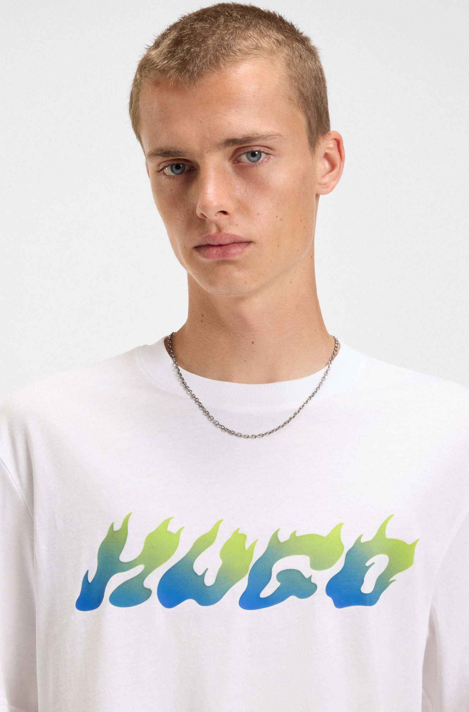 HUGO Blue T-Shirt Napolux Rundhalsausschnitt, regular günstig online kaufen