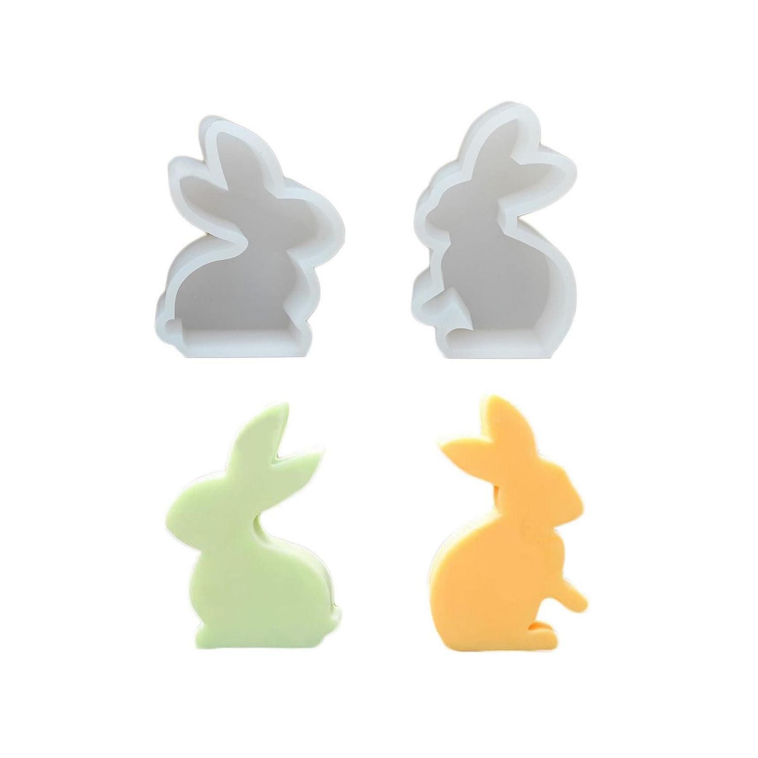 LuxusKollektion Silikonform Silikonform Kaninchen Ostern, (2-tlg)