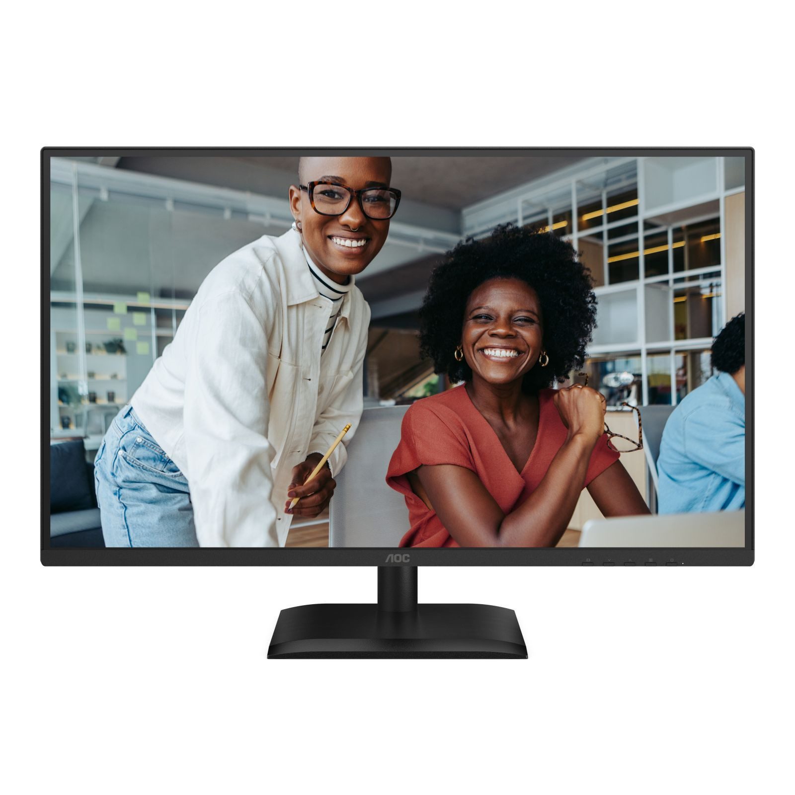 AOC 68,6cm (27) 27E4U 16:09 VGA+HDMI+DP+USB IPS black TFT-Monitor (1920 x 1080 px, Full HD, 4 ms Reaktionszeit, 120 Hz, IPS, Lautsprecher, HDCP, Kopfhörerbuchse, Pivot, Höhenverstellbar)
