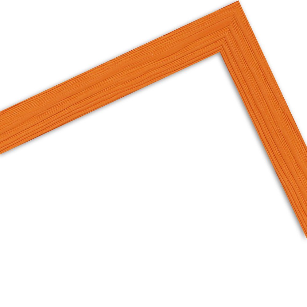 WANDStyle Bilderrahmen H300, Modern Massivholz aus Orange, im Stil