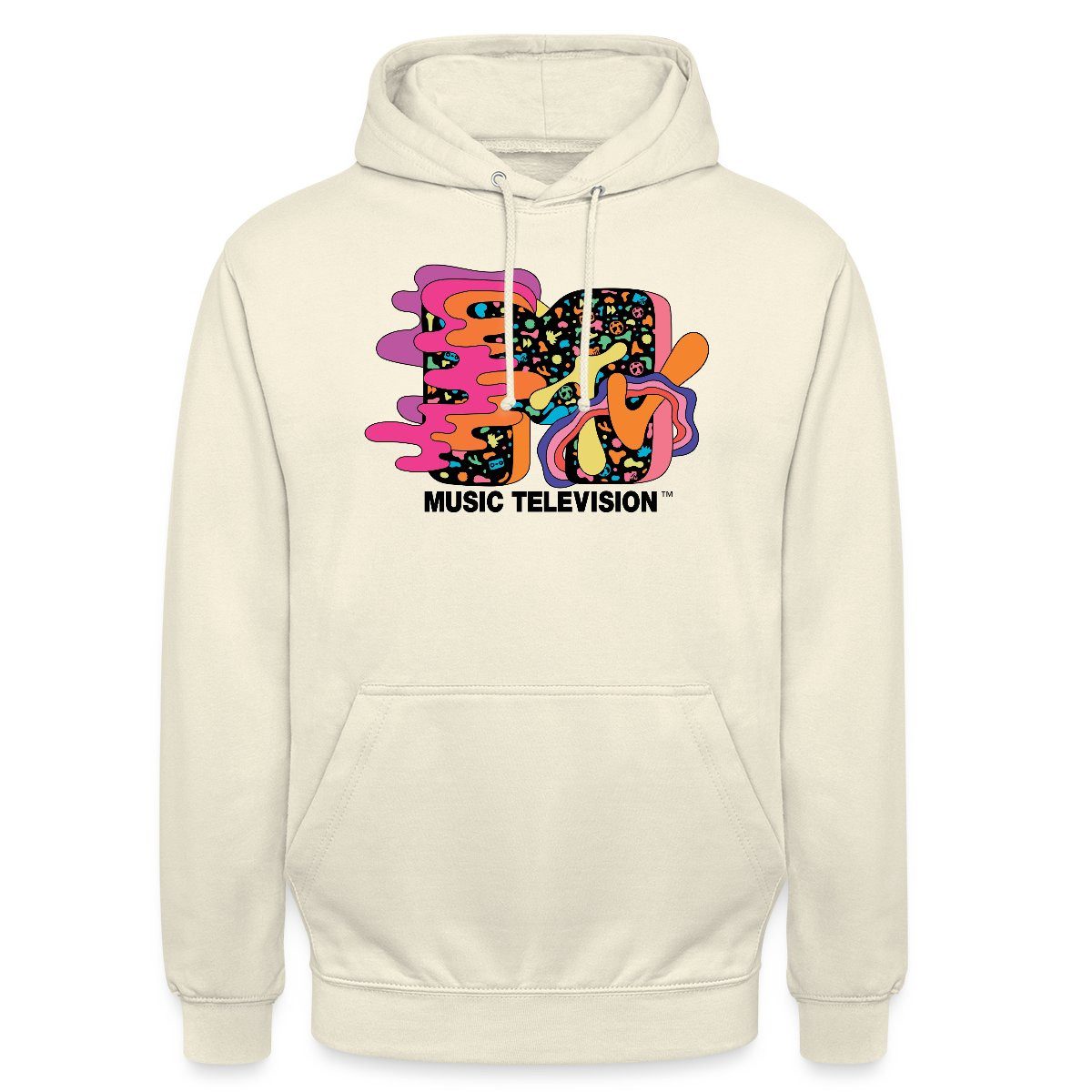 Hoodie MTV Music Television Buntes Trippy Logo Unisex Hoodie