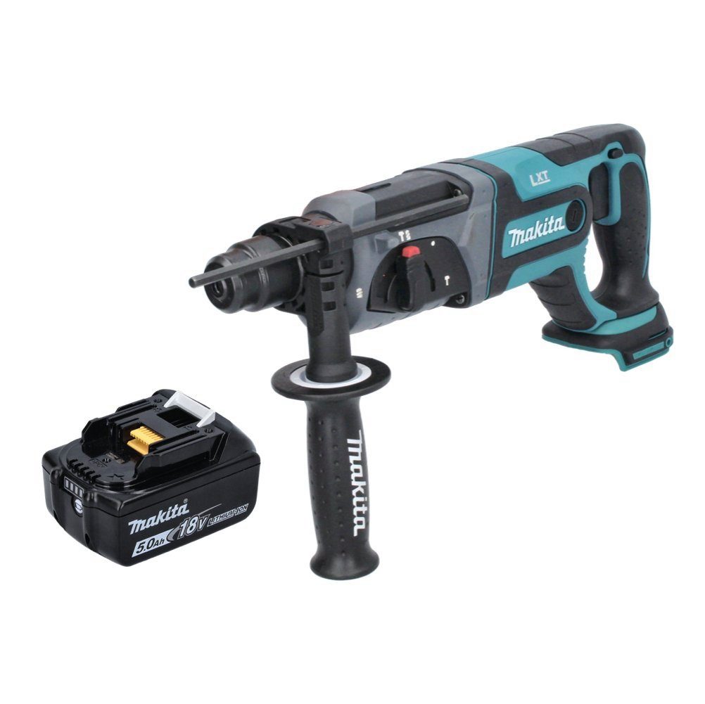 Makita Akku-Bohrhammer DHR 241 T1 Akku Bohrhammer 18 V 2,0 J SDS plus + 1x Akku 5,0 Ah