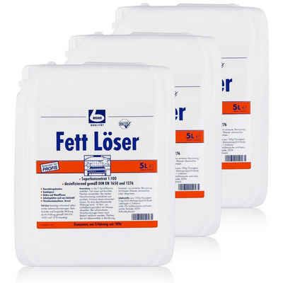 Dr. Becher Dr. Becher Fett Löser Superkonzentrat 5 Liter Kanister (3er Pack) Spezialwaschmittel