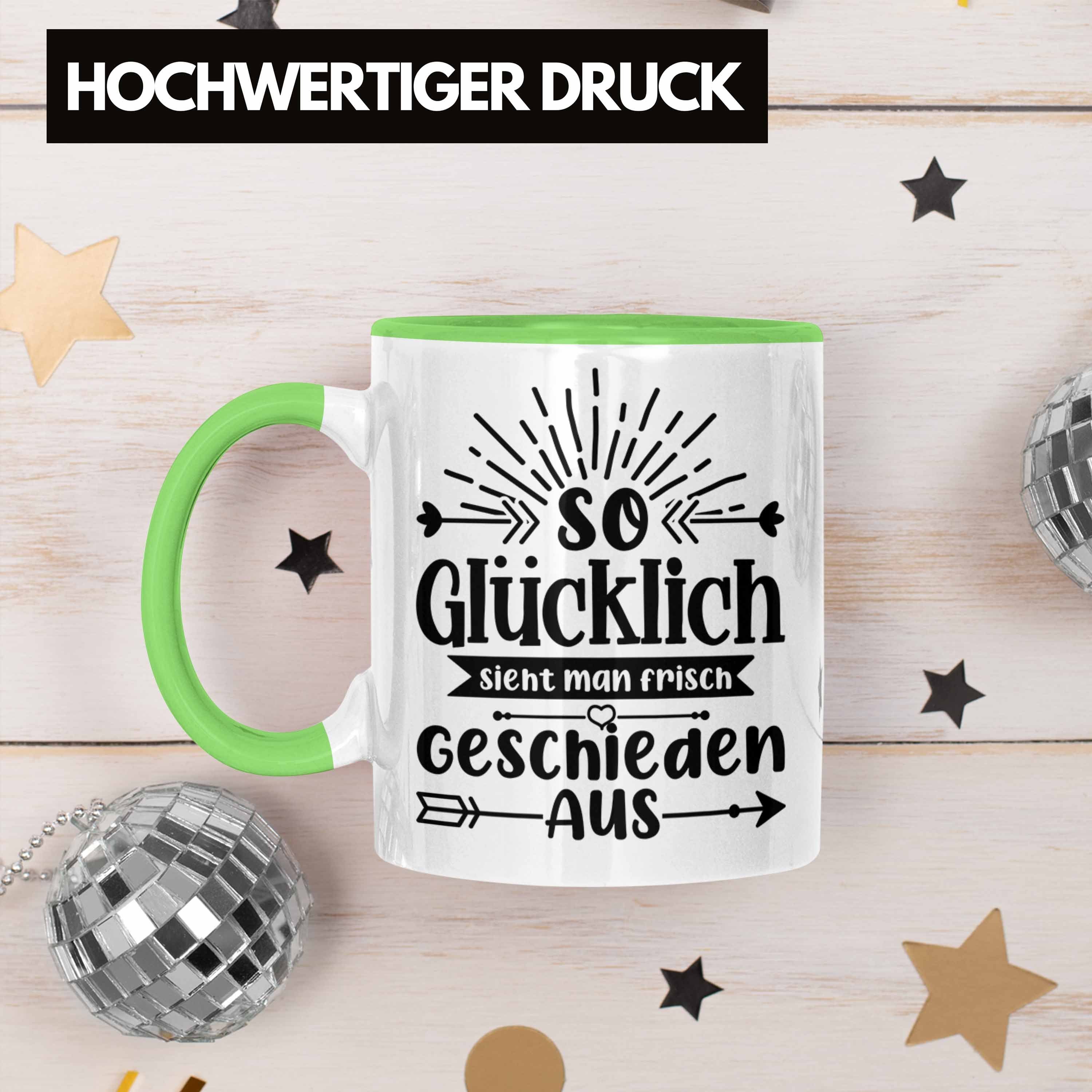 Scheidung Scheidung Trendation Geschenkidee - Trendation Tasse Lustig Tasse Grün