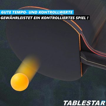 MAVURA Tischtennisschläger TABLESTAR Tischtennis Schläger Profi Set Tischtennisschläger, Tischtennis 2 Schläger mit 2 Bällen Set Ping Pong