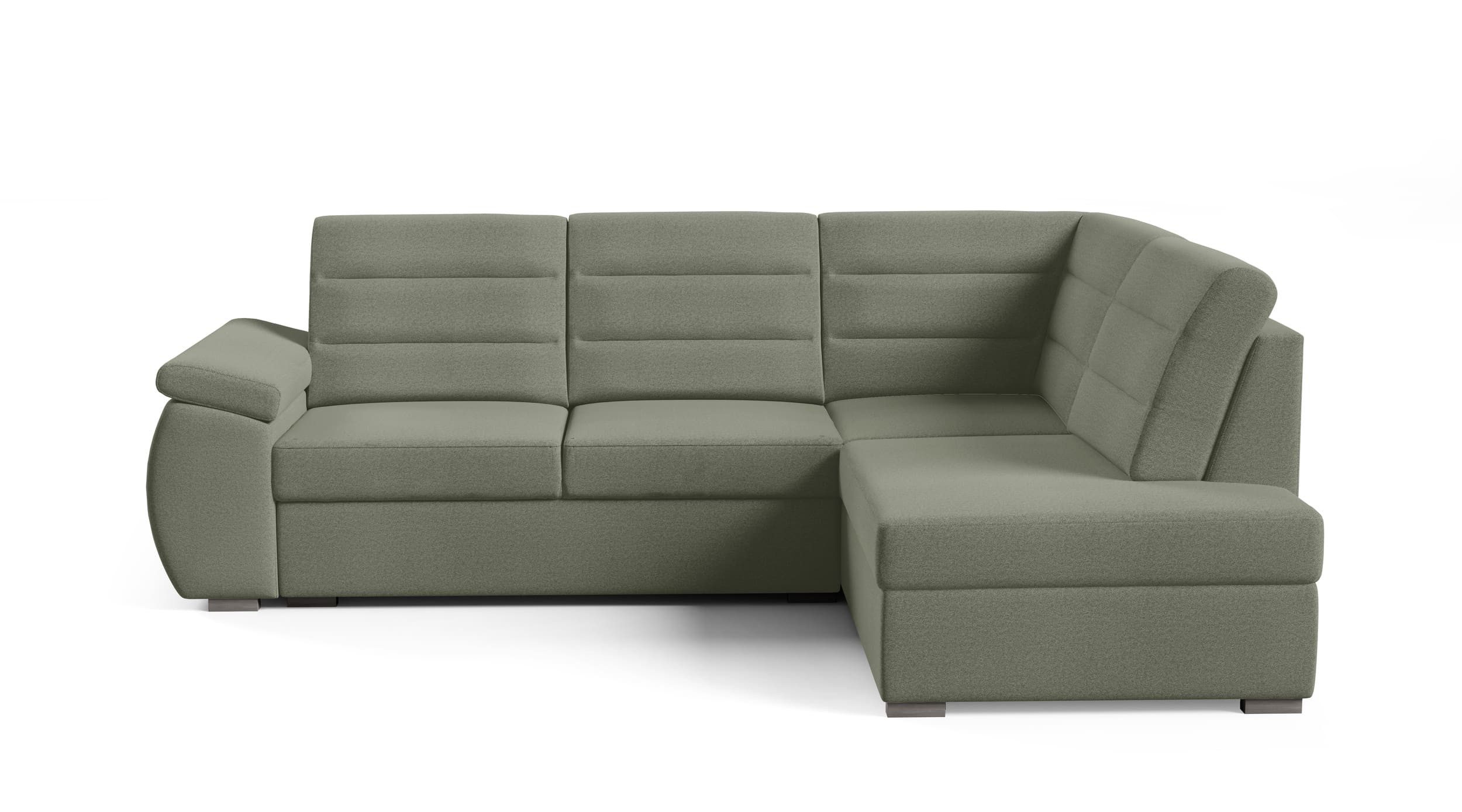 MOEBLO Ecksofa Gardenia, Eckcouch Wohnlandschaft Sofa mit Ottomane Eckgarnitur Polsterecke, Erhältlich in linker oder rechter Ausführung, (BxTxH):264 x 190 x 93 cm