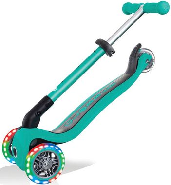 Globber Dreiradscooter JUNIOR FOLDABLE LIGHTS, mit Leuchtrollen