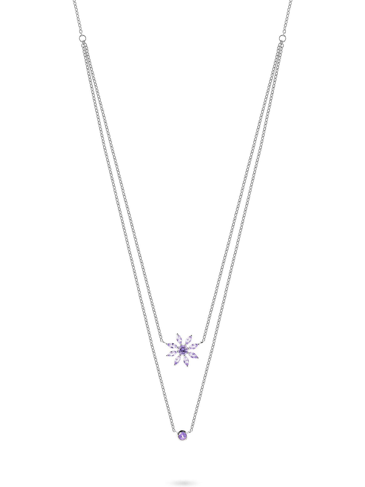 JETTE Silberkette JETTE Damen-Kette 925er Silber, recycelt Zirkonia, DAISIE günstig online kaufen