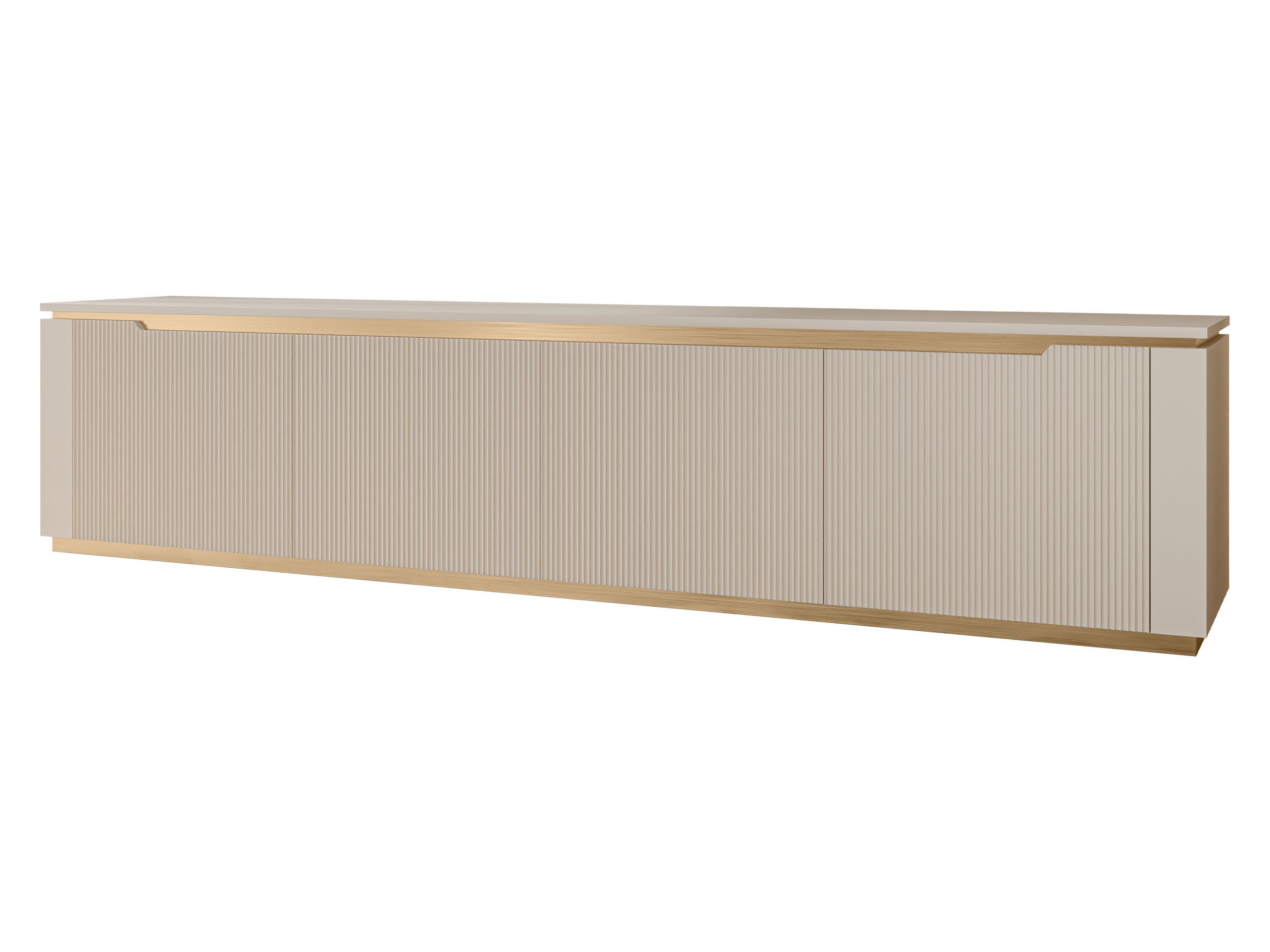 MIRJAN24 TV-Schrank Hilafin 4K (mit vier Klappen) 219x40x50 cm