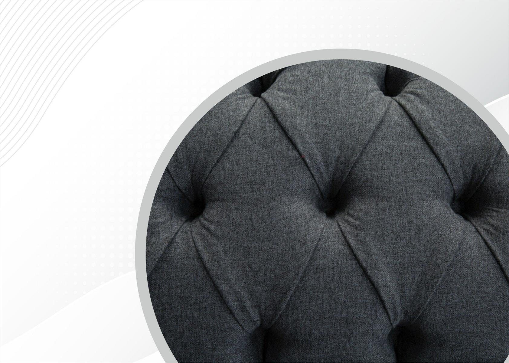 4 JVmoebel Textil Luxus Big Chesterfield-Sofa, Sitzer Sofa Chesterfield Polster Design Sofas