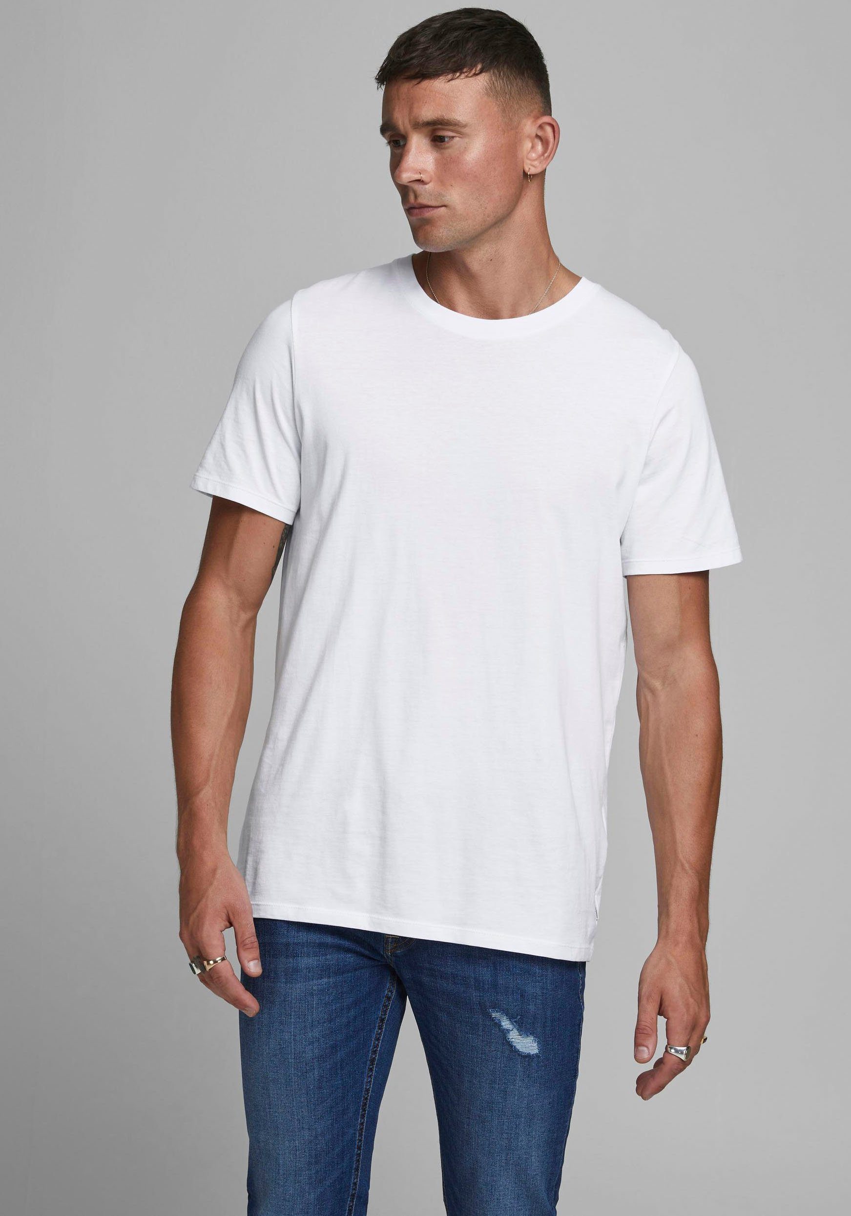 Jack & Jones T-Shirt ORGANIC BASIC TEE White
