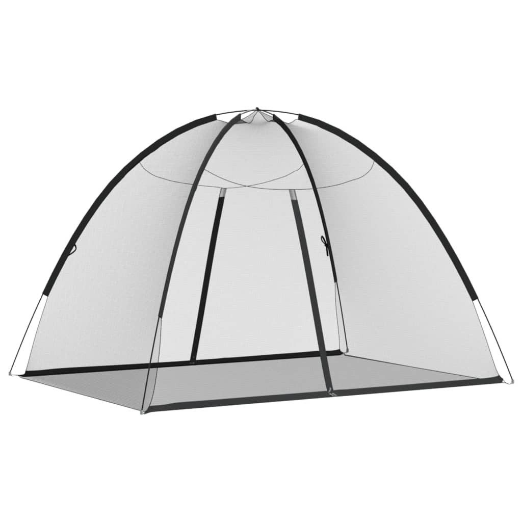 vidaXL Moskitonetz Moskito-Netzzelt Mongolisch 220 Schwarz 200x150x140 cm
