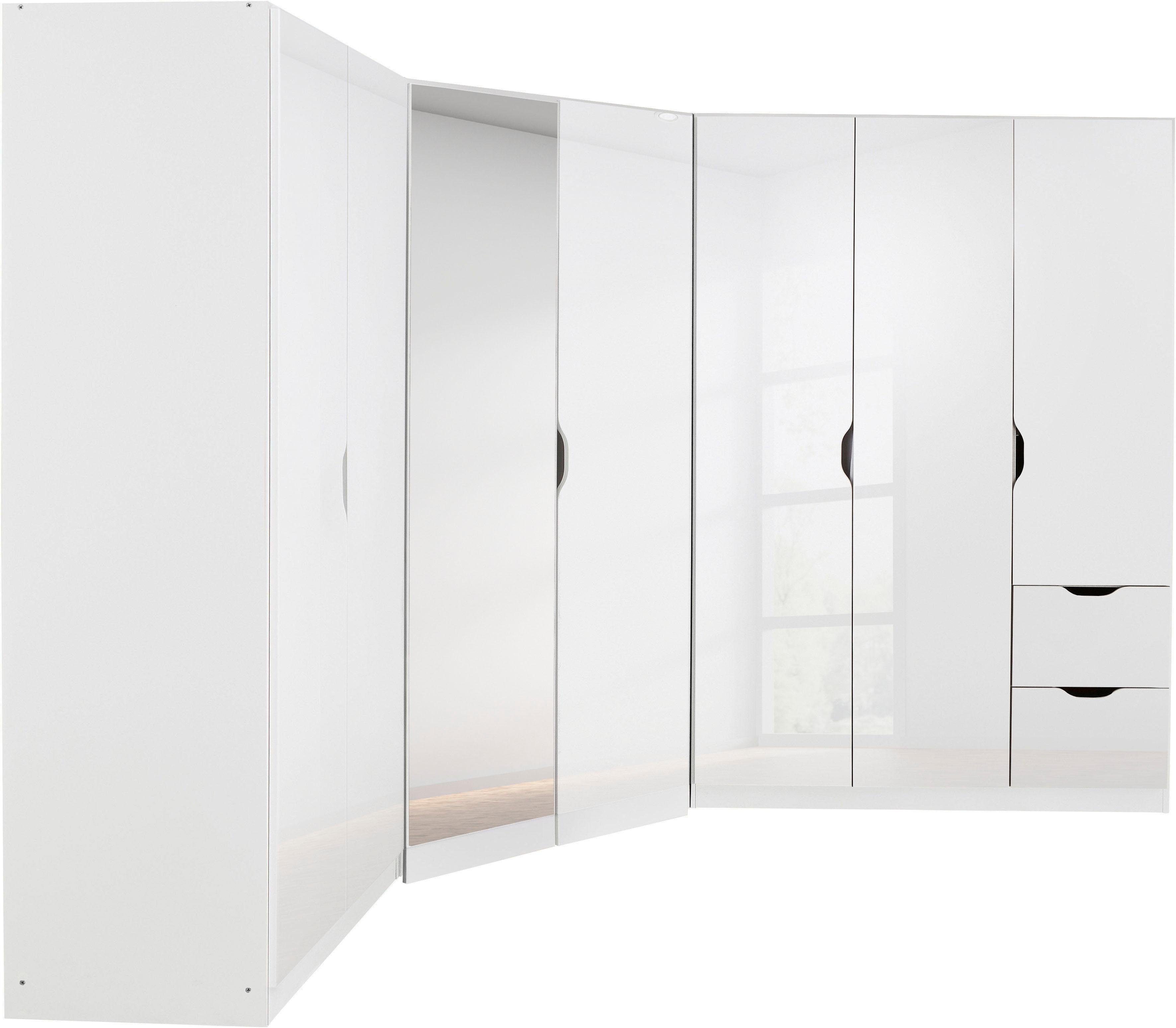 rauch Schrank-Set Freiham, (Set), 3-teilig, schlichte Front mit ausgefrästen Eingriffen MADE IN GERMANY