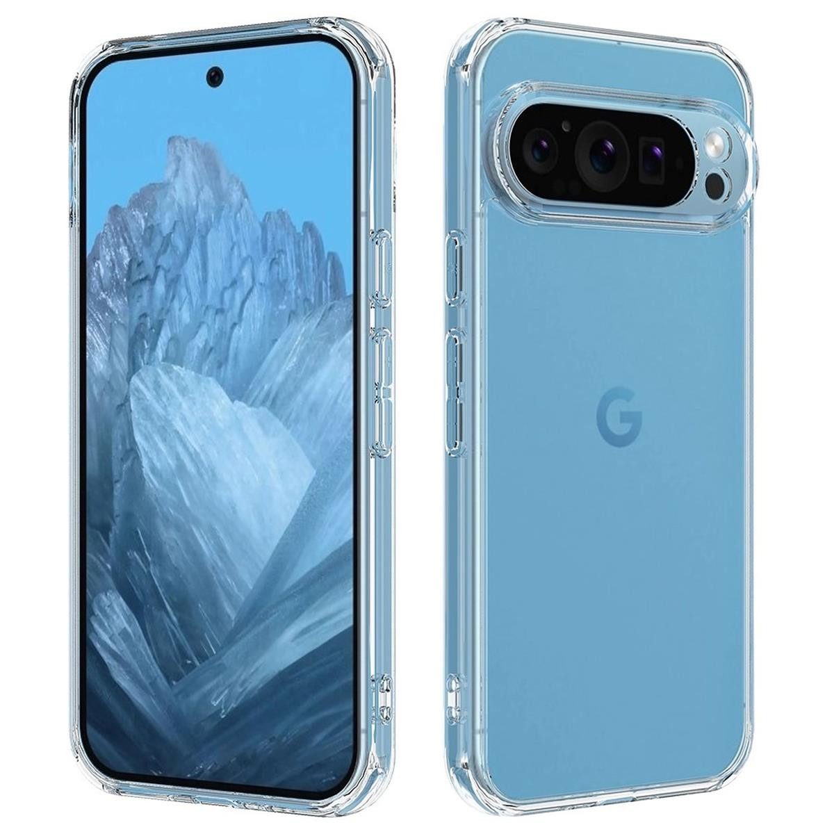 CoverKingz Handyhülle Hülle für Google Pixel 9 Pro Handyhülle Case Hybrid Silikon Bumper
