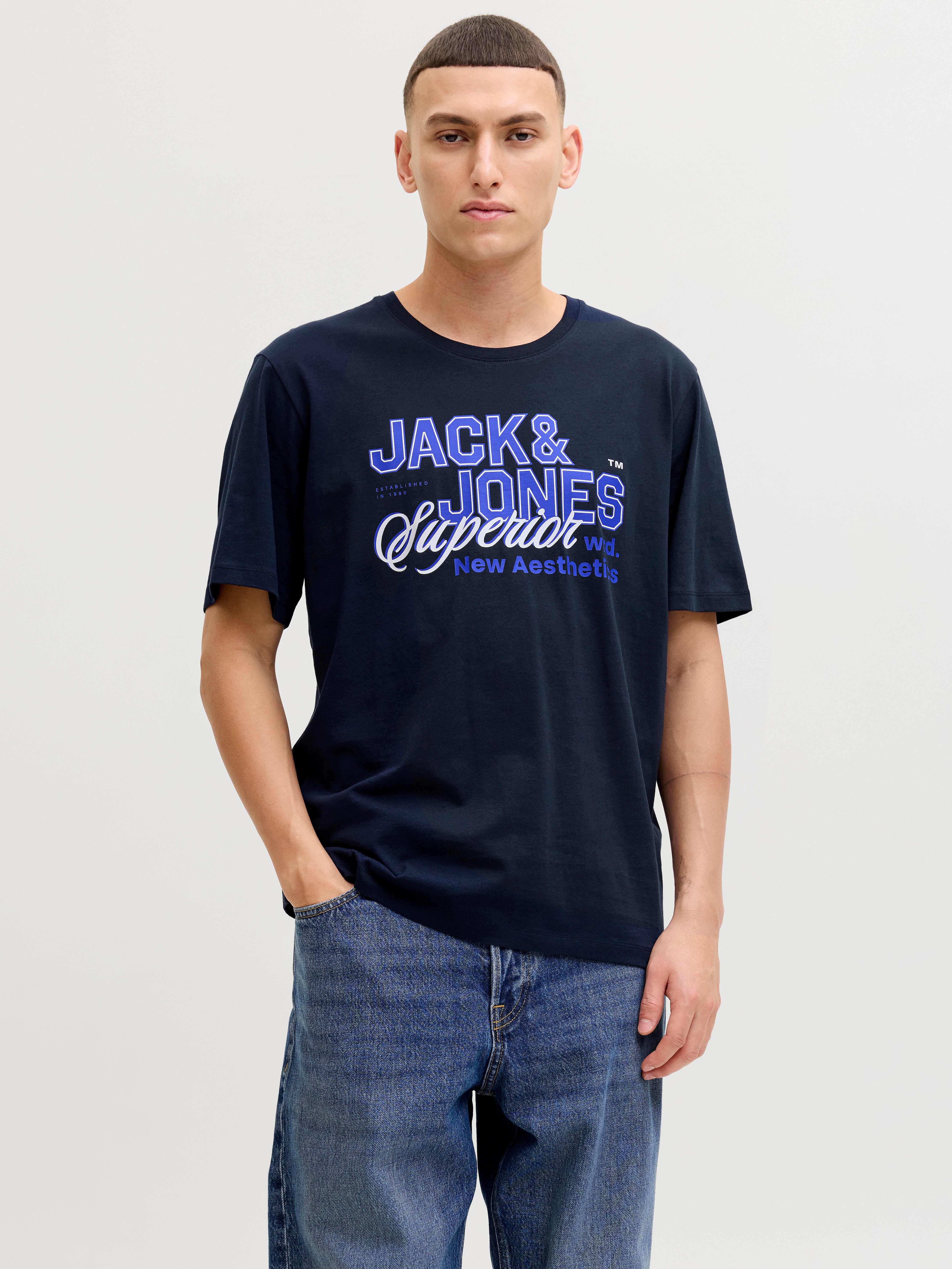 Rundhalsshirt JJELOGO TEE SS O-NECK 2 COL SS26 SN
