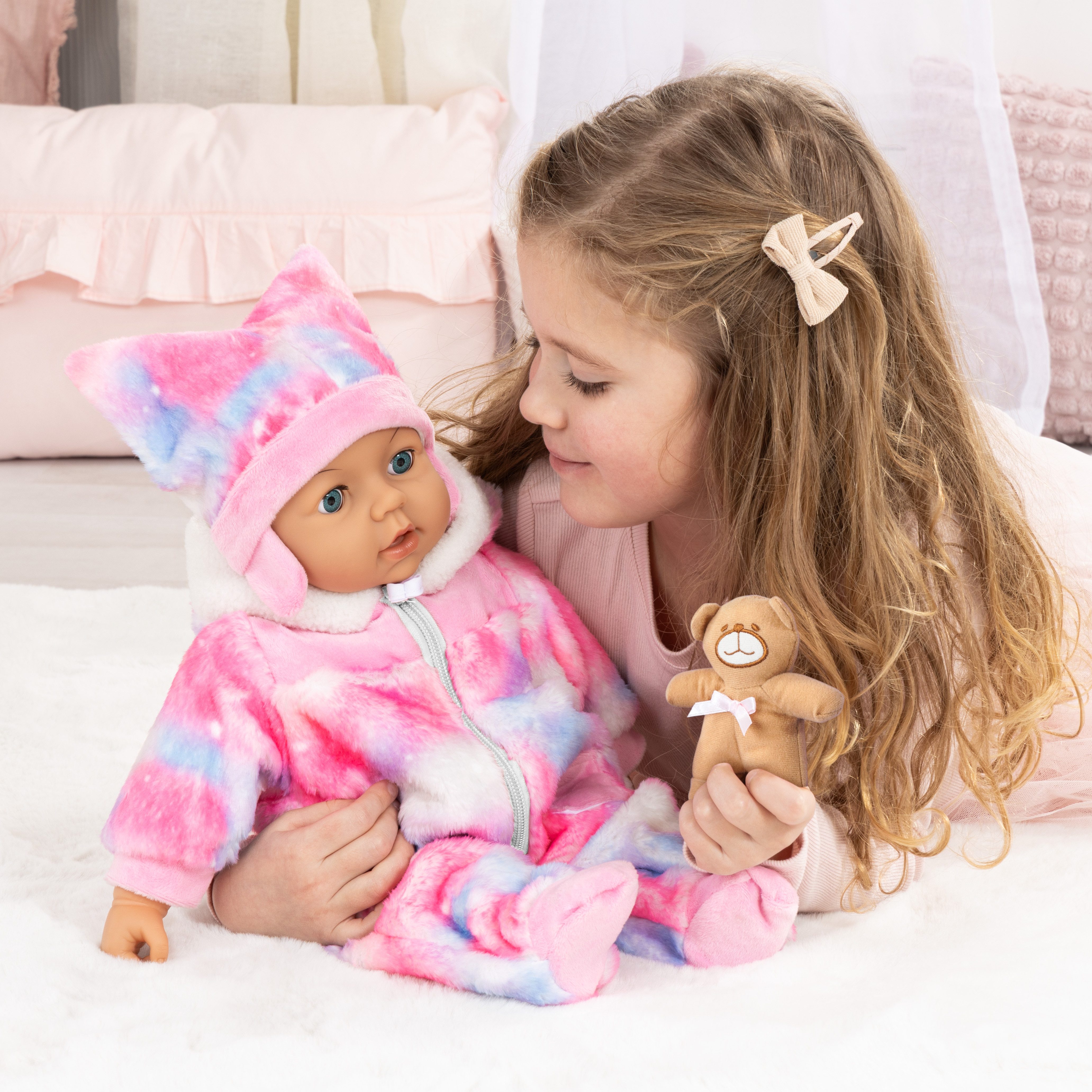Bayer Babypuppe Piccolina Magic Eyes 46 cm, mit vielen Funktionen – Bild 3 von 5
