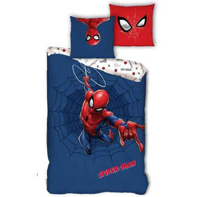Bettwäsche »Marvel«, Spiderman, Mikrofaser, 135-140x200 cm Deckenbezug 63x63 cm Kissenbezug