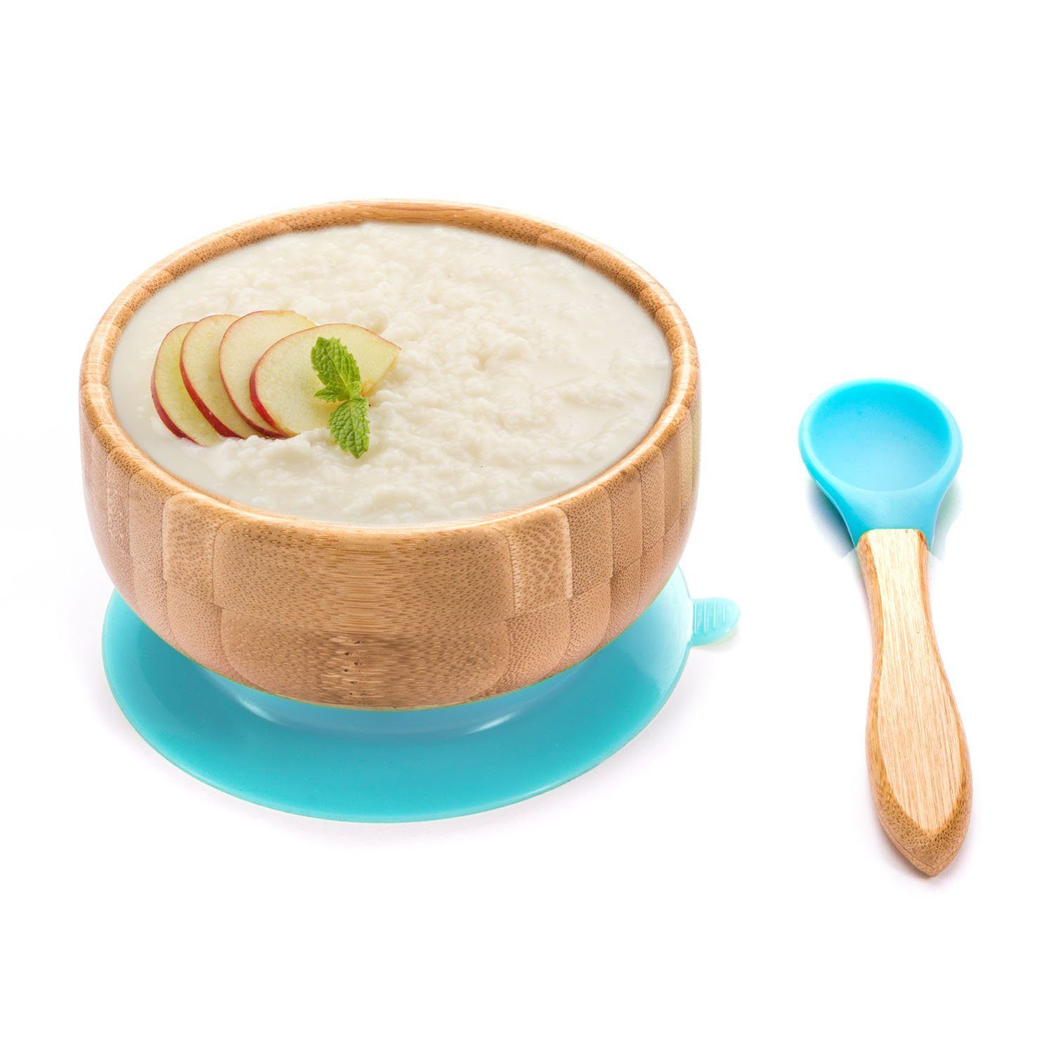 all Kids United Schüssel ALL KIDS UNITED–Bambus Schüssel Baby Kinder Breischüssel mit Saugnapf, Bambus, (Baby Müslischale), Breischale