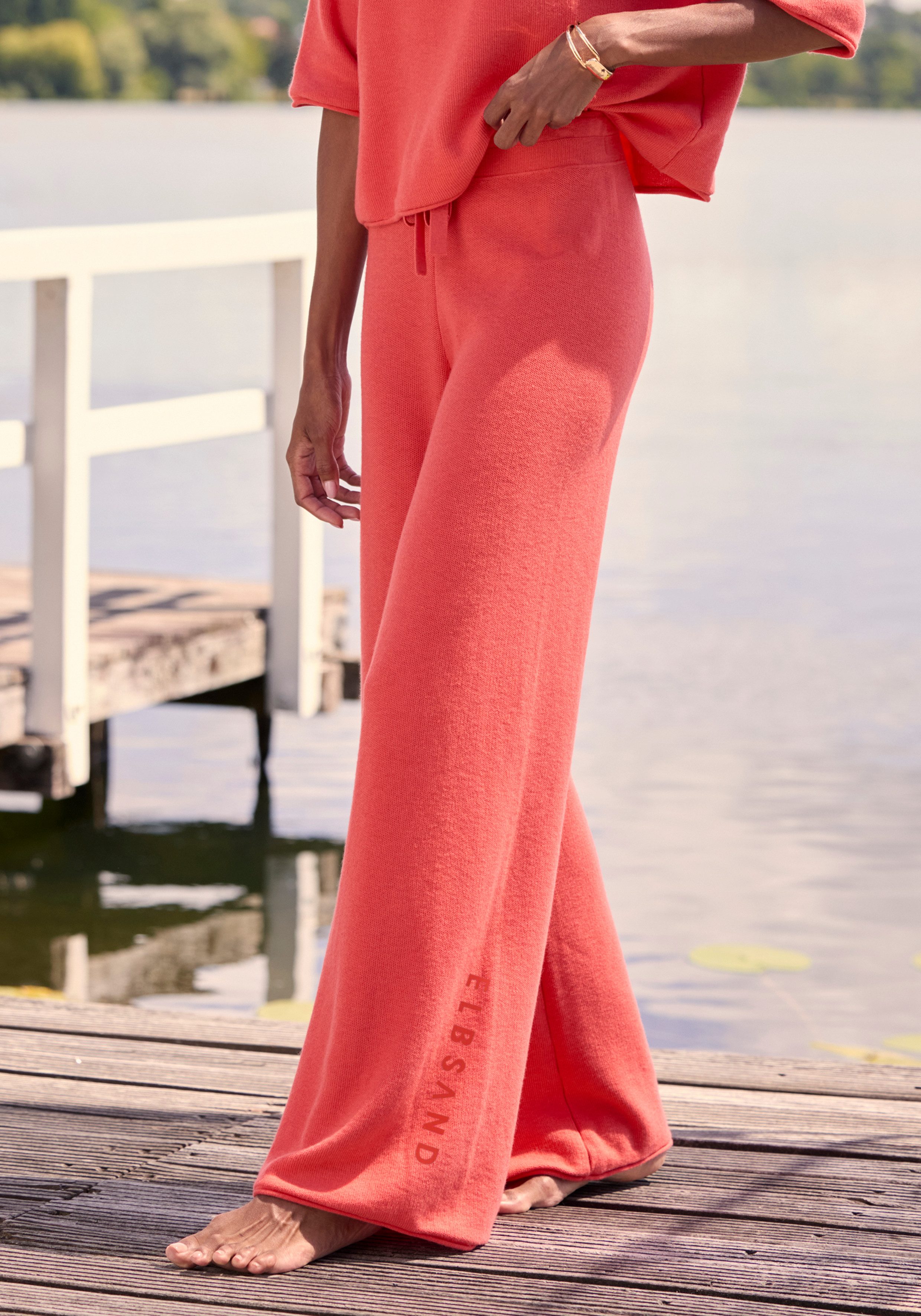 Elbsand Loungehose aus hochwertigem Feinstrick, Loungewear