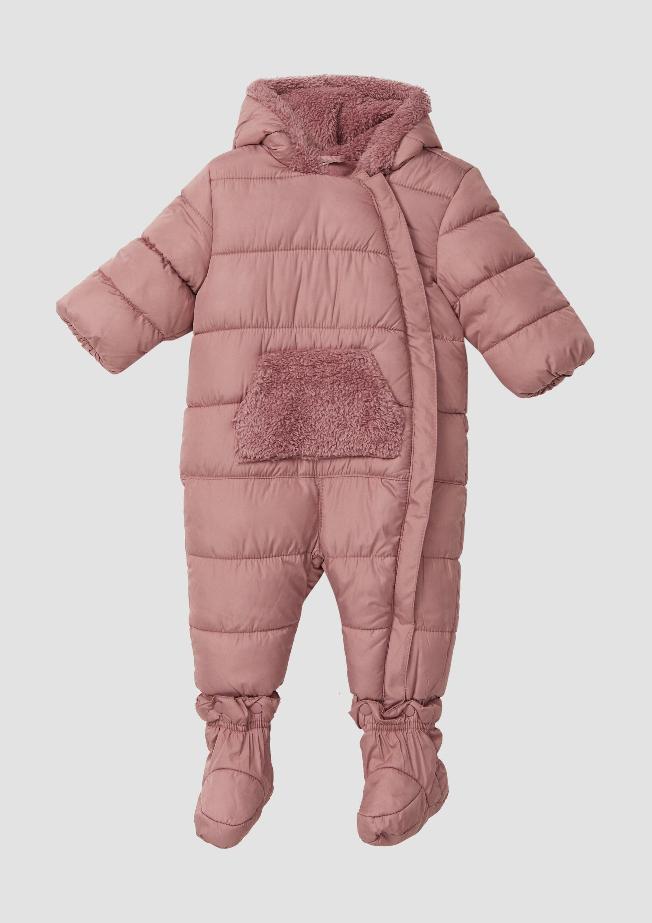 s.Oliver Jumpsuit Overall Unisex Wattierter Overall mit Kapuze