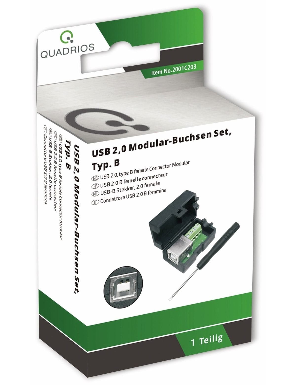 - QUADRIOS, Quadrios 2001C203, USB USB-Modular-Set, Klemmen 2.0