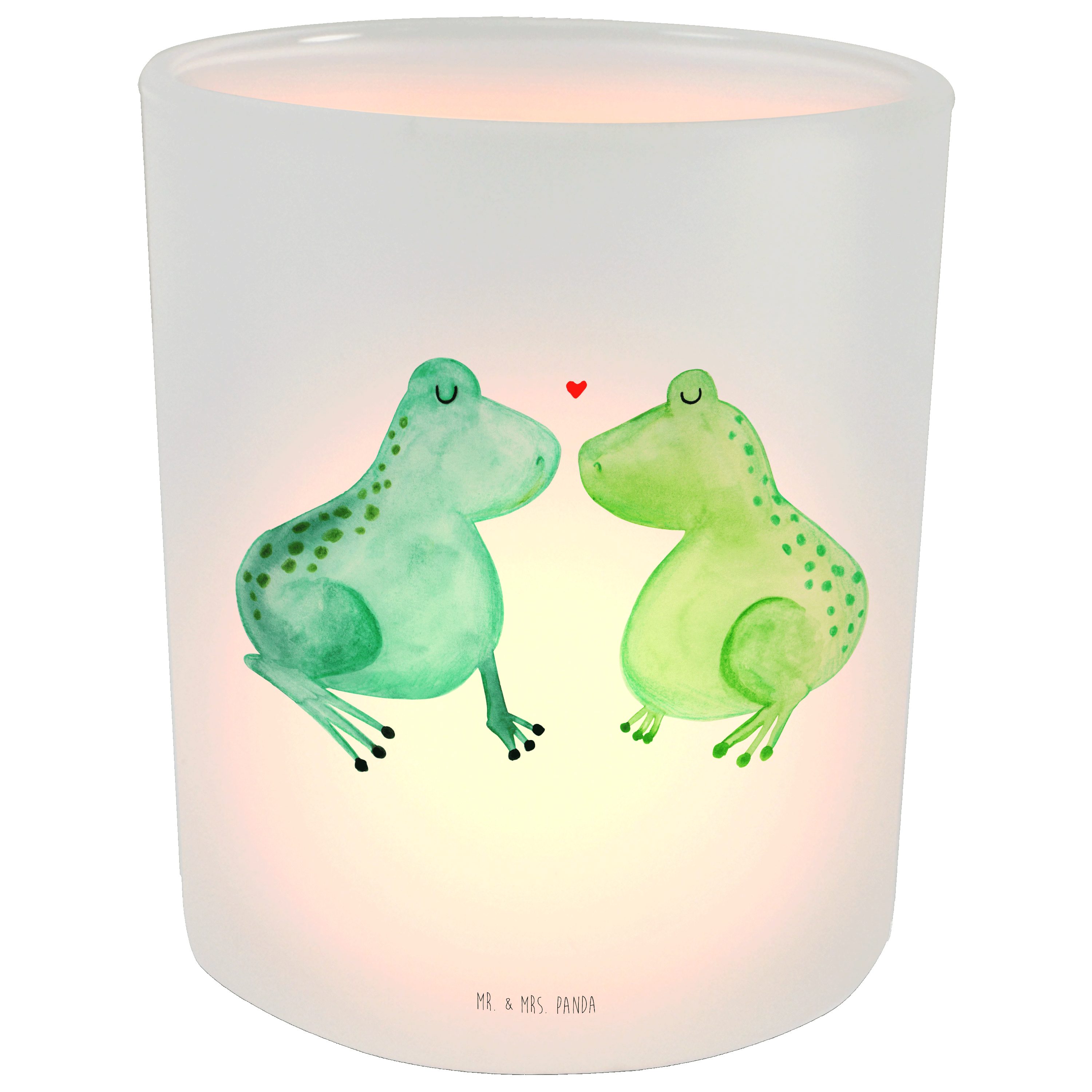 & - - Windlic (1 St) Liebe Panda Transparent Windlicht Kerzenglas, Frosch Verlobung, Mrs. Mr. Geschenk,