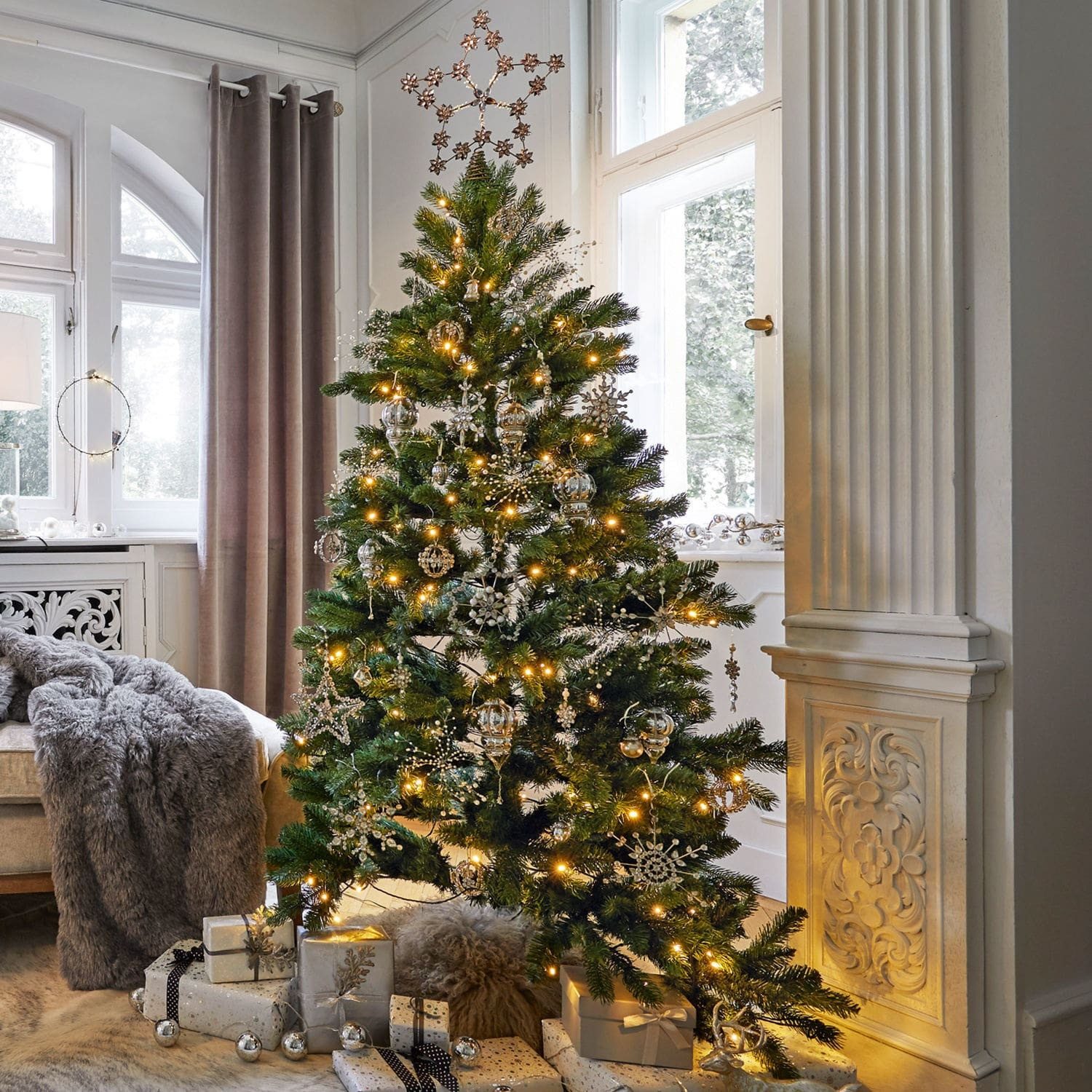 Mirabeau Christbaumschmuck Weihnachtsschmuck-Set Bjouterie antiksilber