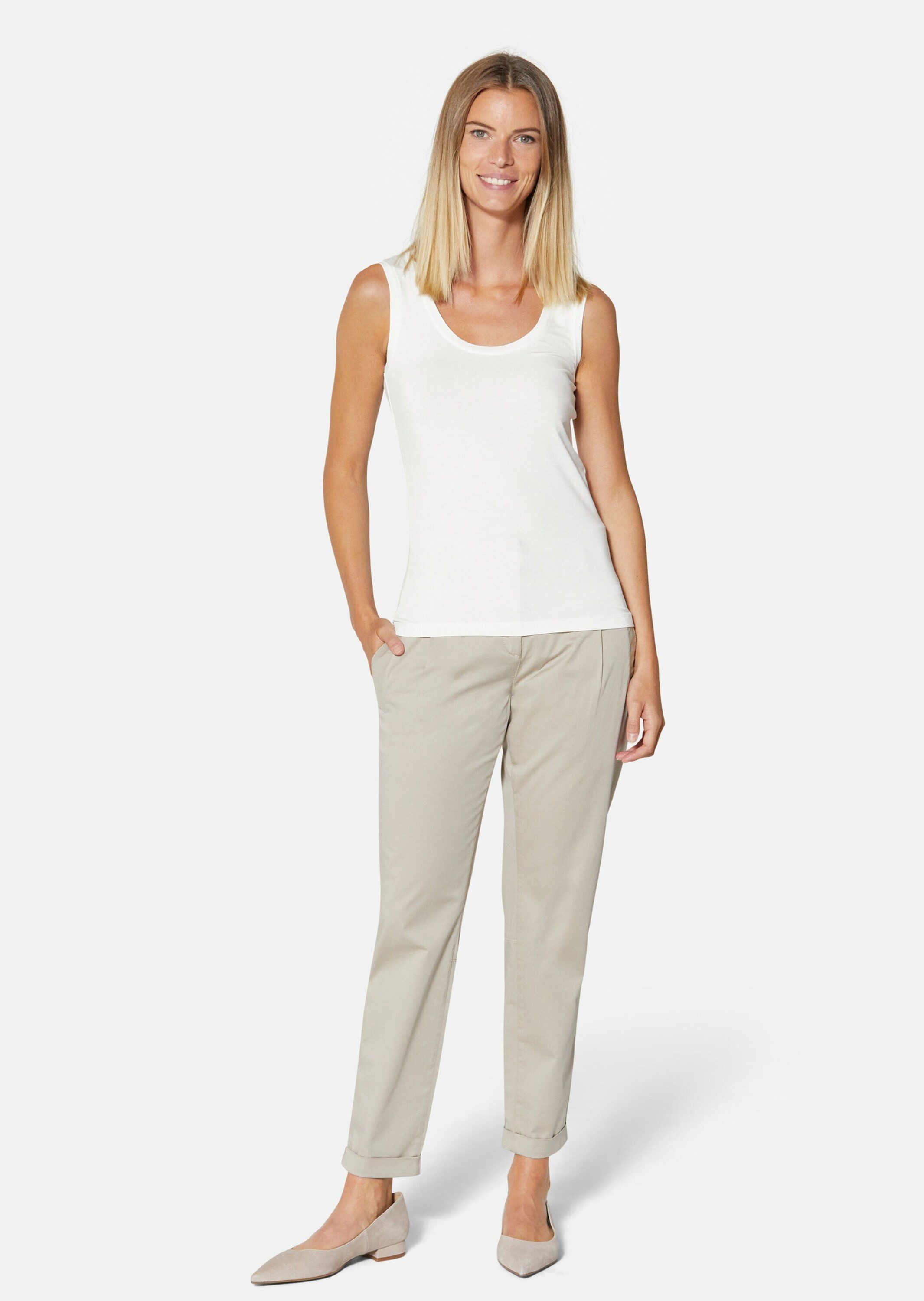 MADELEINE Shirttop Tanktop mit breiten Trägern Tanktop ohne Ärmel und mit b günstig online kaufen