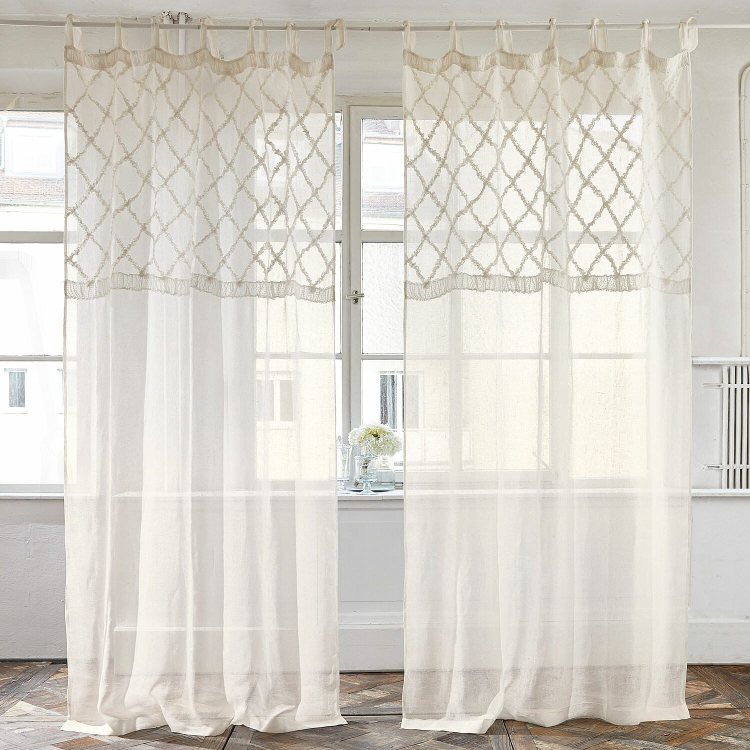 Mirabeau Vorhang Gardine Mistry creme günstig online kaufen