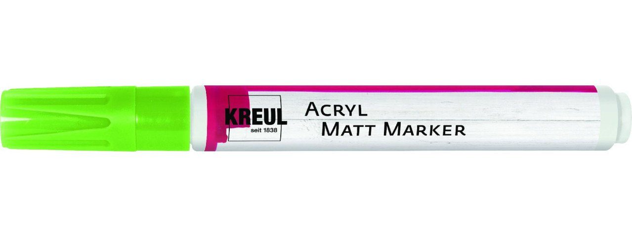 Kreul Acryl Flachpinsel Medium Marker Kreul grün Matt