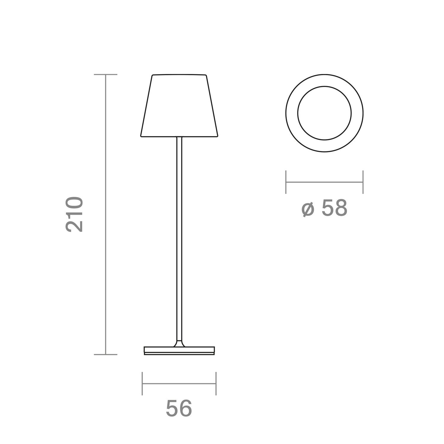 SIGOR LED Tischleuchte NUINDIE Pocket K 1 Platine, K 2.200 LED / Dimmbar, Sonnengelb, 2.700