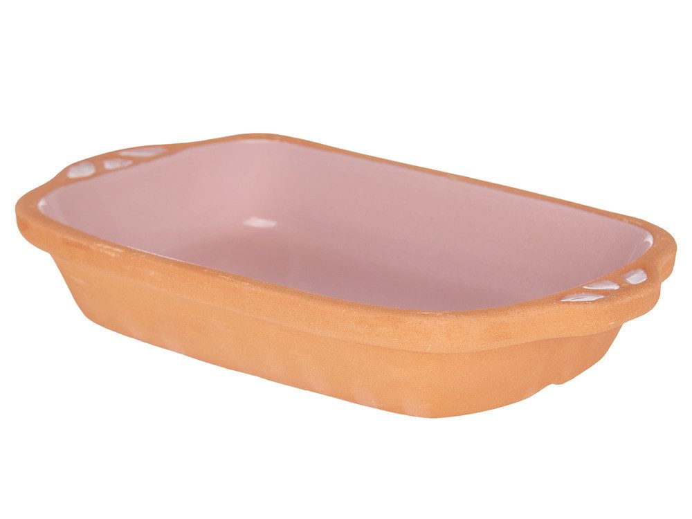 emeco Auflaufform 2er Set Ton-Auflaufform Mediterran Dessert Backform Servierform 23cm, Ton, (2-St)