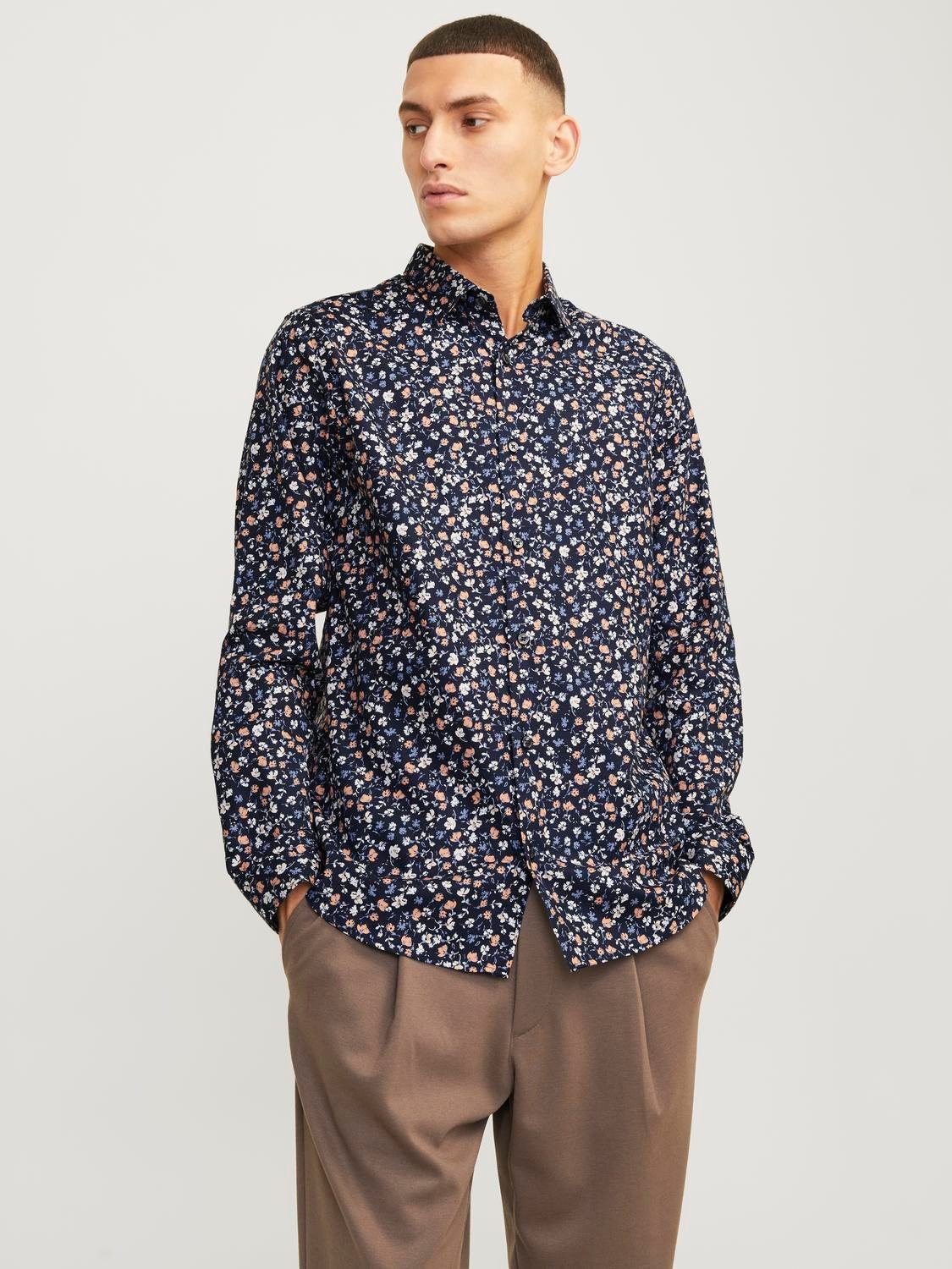 Jack & Jones Langarmhemd JPRBLANORDIC PRINT günstig online kaufen