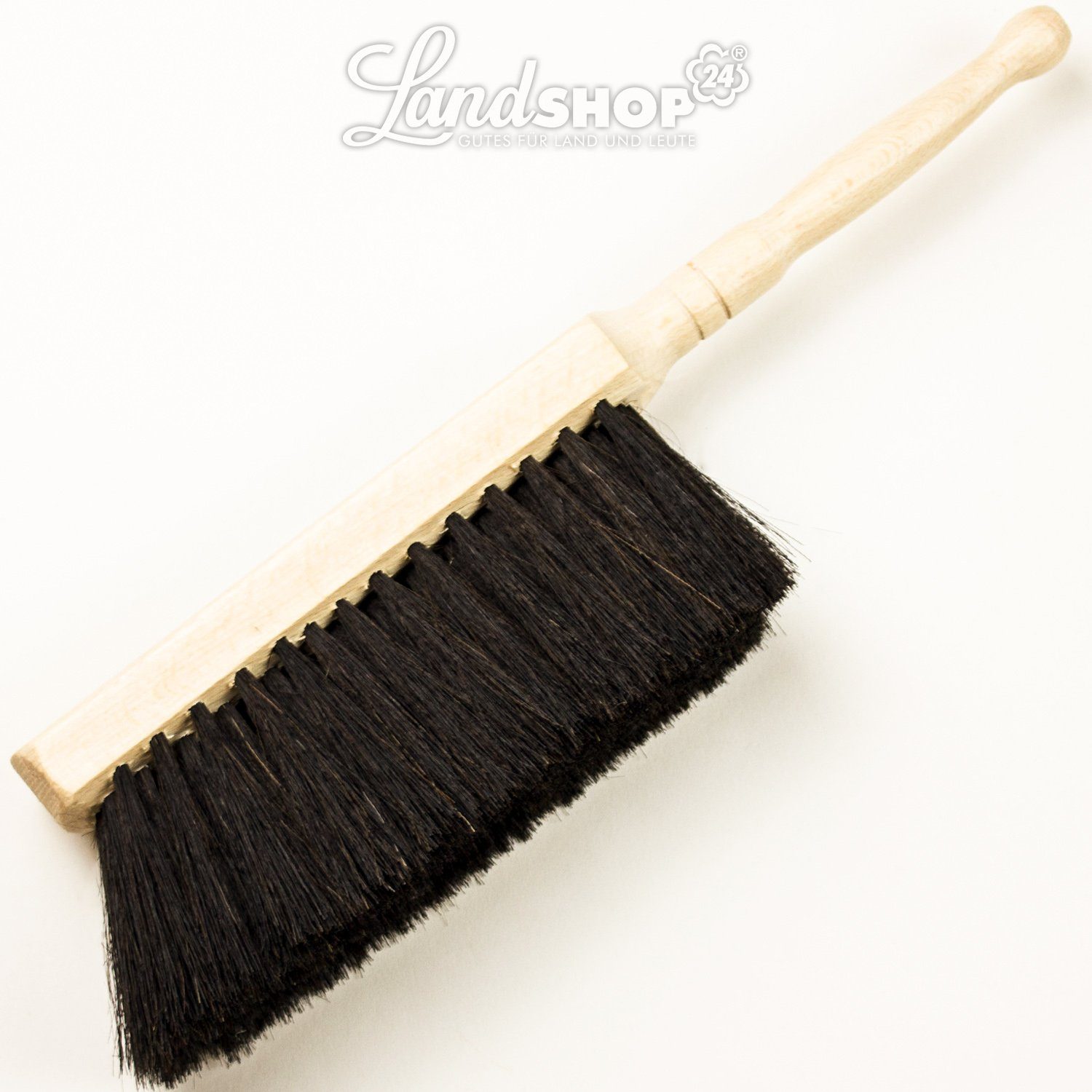 Landshop24 Kehrgarnitur Kehrset Handfeger Rosshaar + Kehrschaufel Metall schwarz, Fliesen, Laminat, Beton, Pflaster, Vinylboden, Linoleum, (Komplett-Set, 2-tlg. – Bild 3 von 4