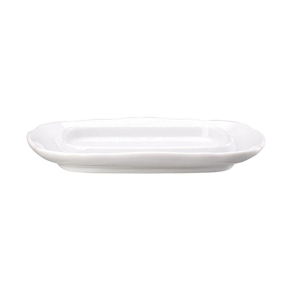 Hutschenreuther Butterdose Butterdose Maria Theresia Weiss, Porzellan, Butterdose Maria Theresia Weiss, Ø19,7cm, Porzellan