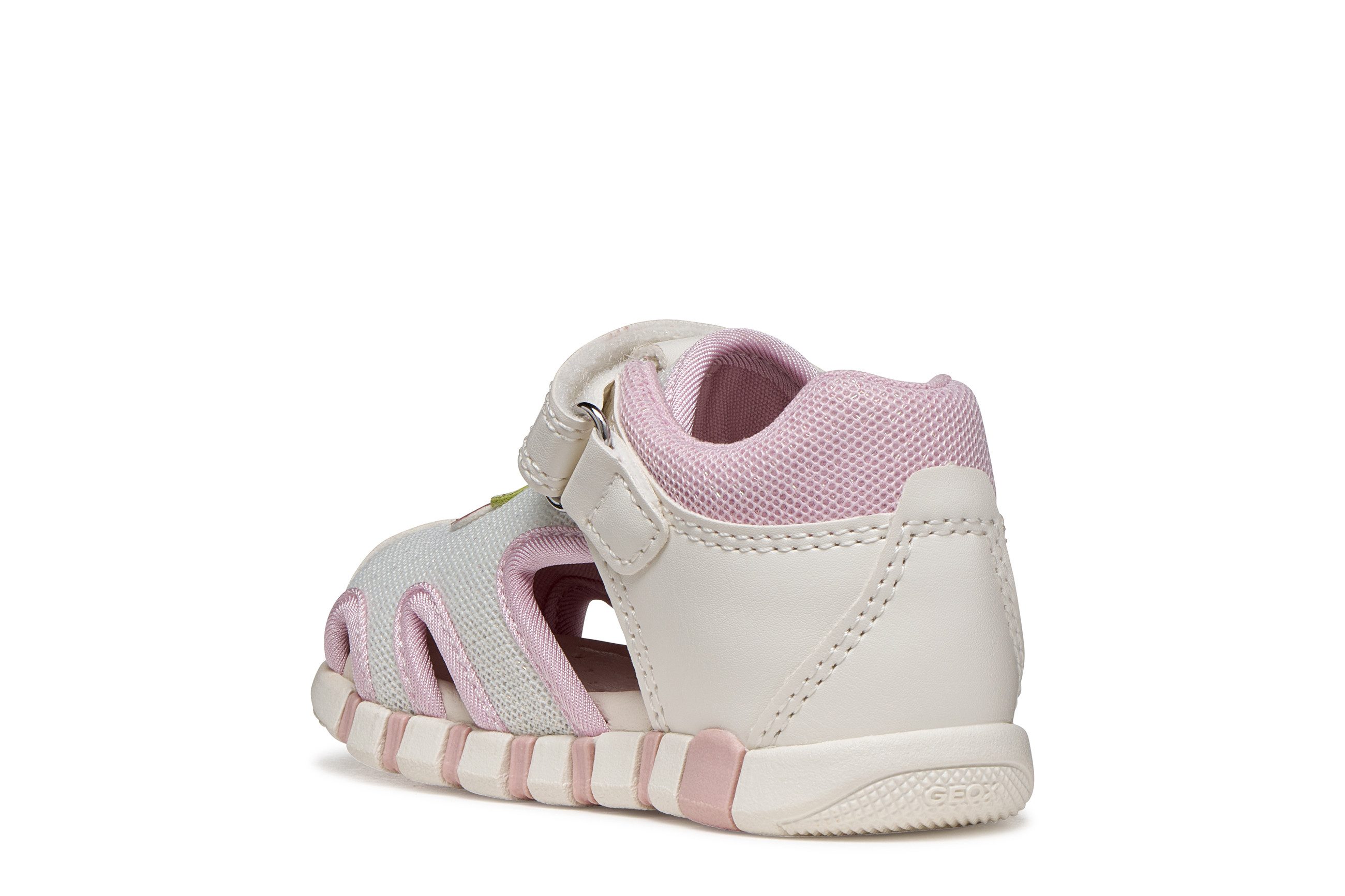 Geox B SANDAL IUPIDOO GIR Lauflernschuh Babyschuh mit süßem Aufnäher, Größenschablone zum Download