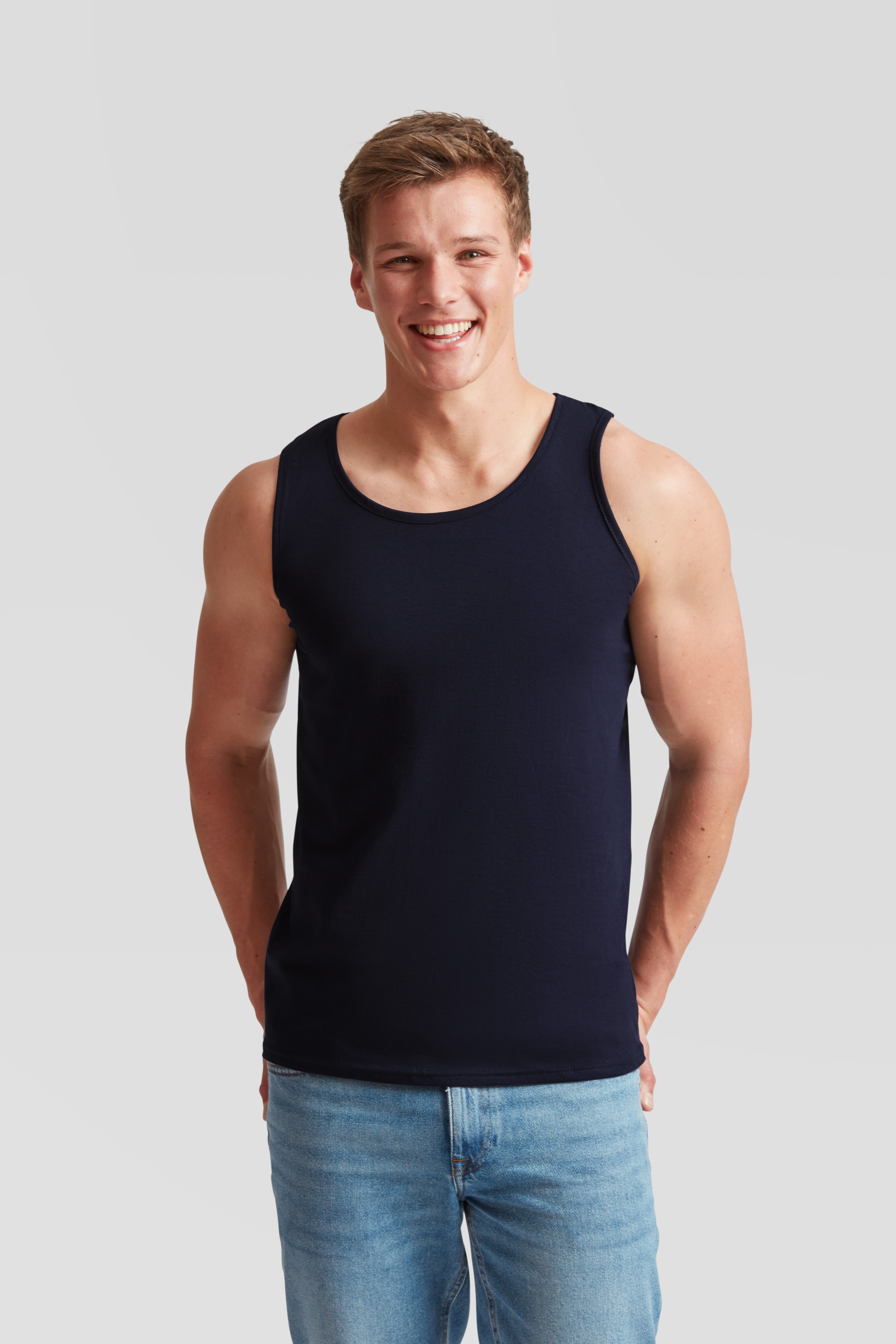 Fruit of the Loom Tanktop (Packung, 2-tlg) aus reiner Baumwolle