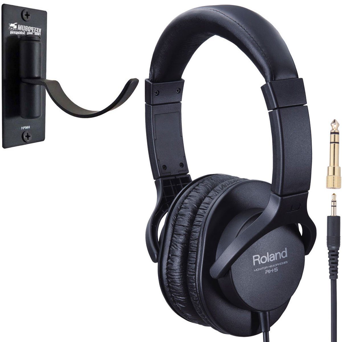 Roland Audio Roland RH-5 mit Wand-Halterung HiFi-Kopfhörer