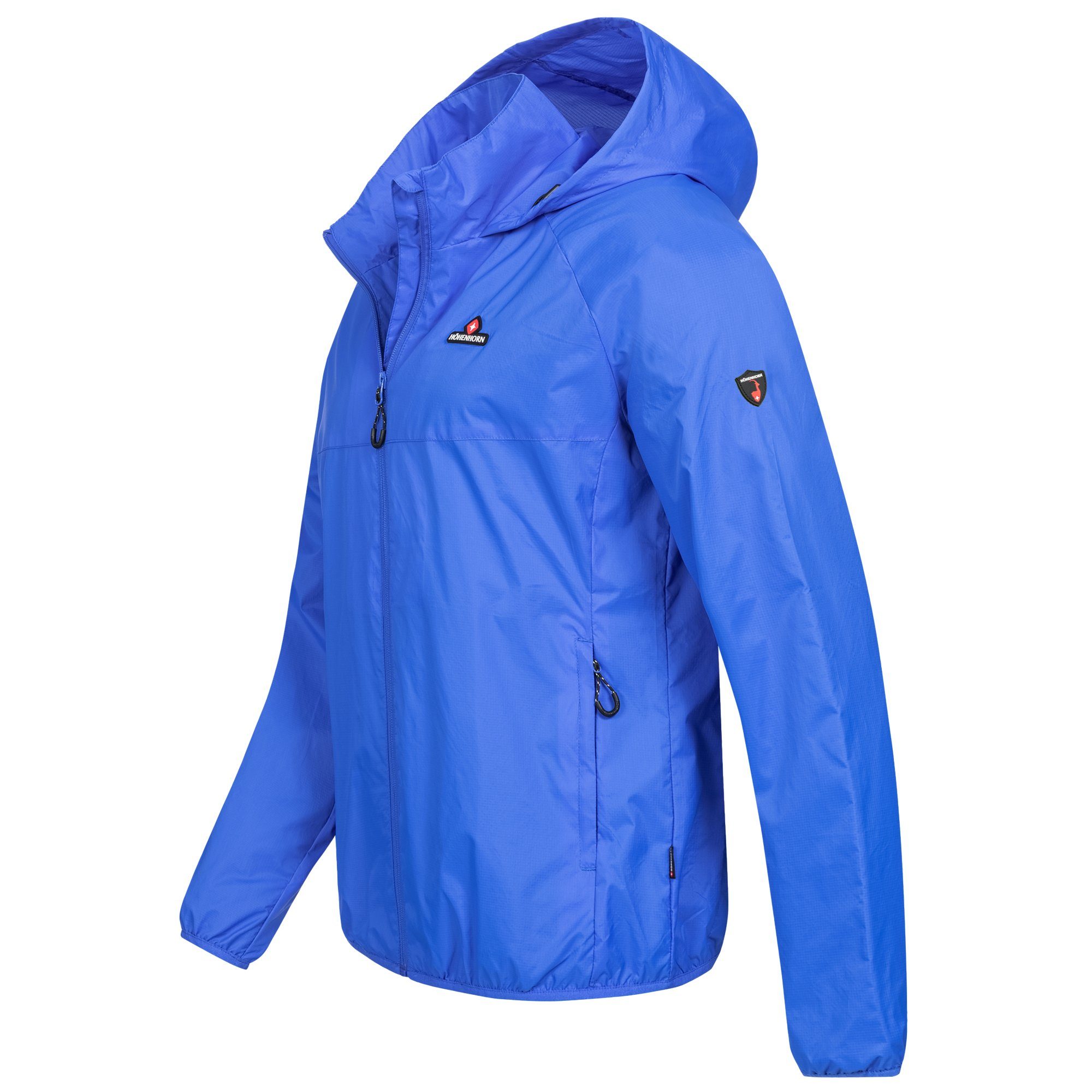 Höhenhorn Regenjacke Rigi Herren Regen Jacke Outdoor Rain Freizeitjacke Kapuze Regenjacke Blau