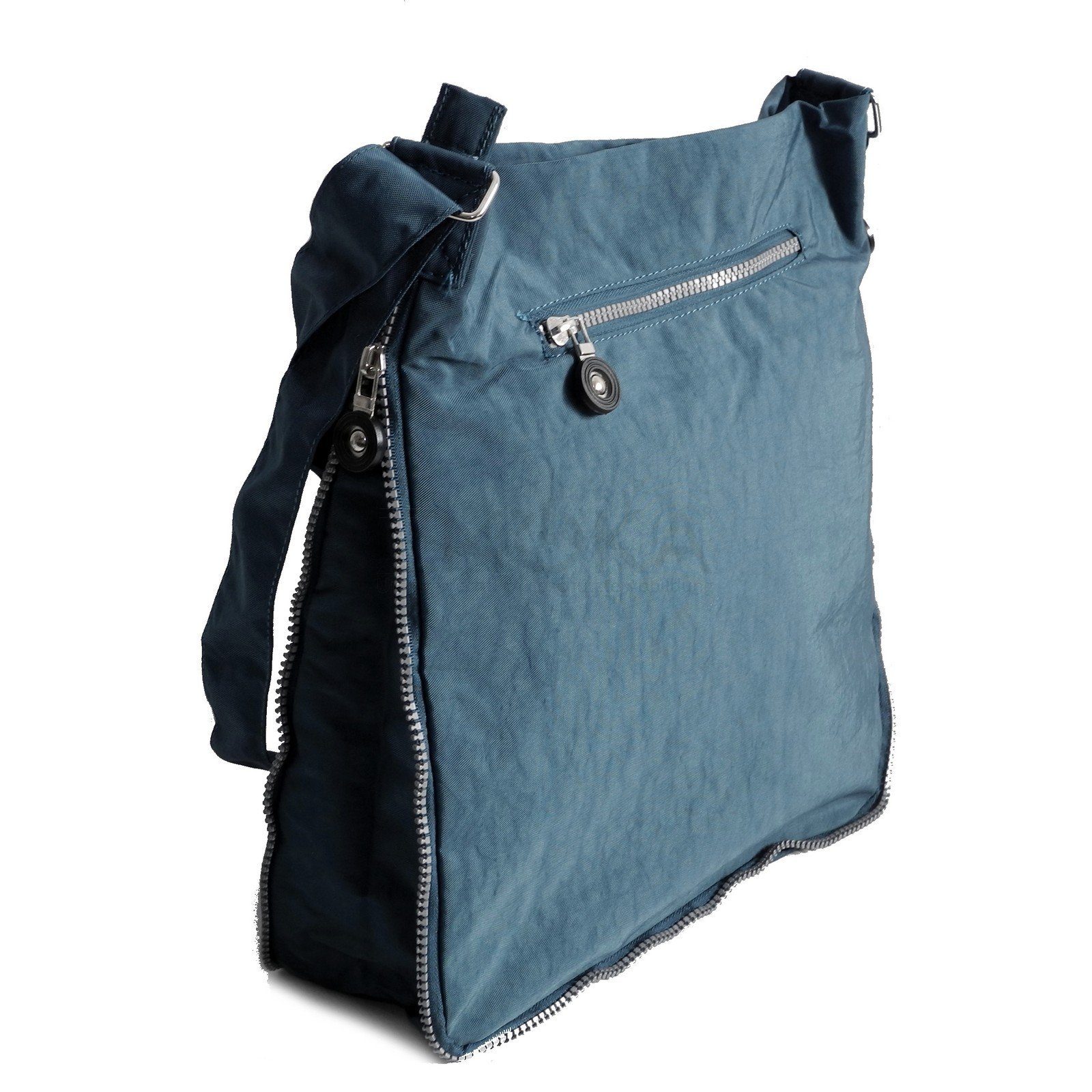 Damen STREET BAG Umhängetasche Blau - Umhängetasche Herren Messengerbag Street Stofftasche Bag Auswa