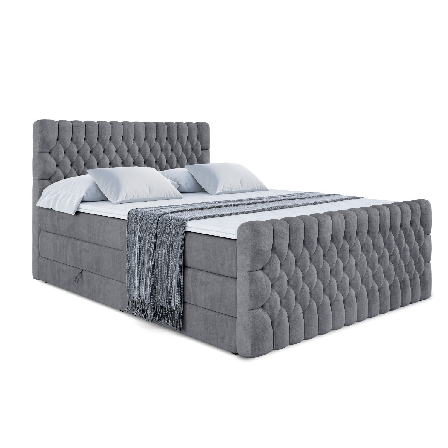 ALTDECOR Boxspringbett SERENE-Z KING (Multipocket-Matratze H4, H3 Matratze günstig online kaufen