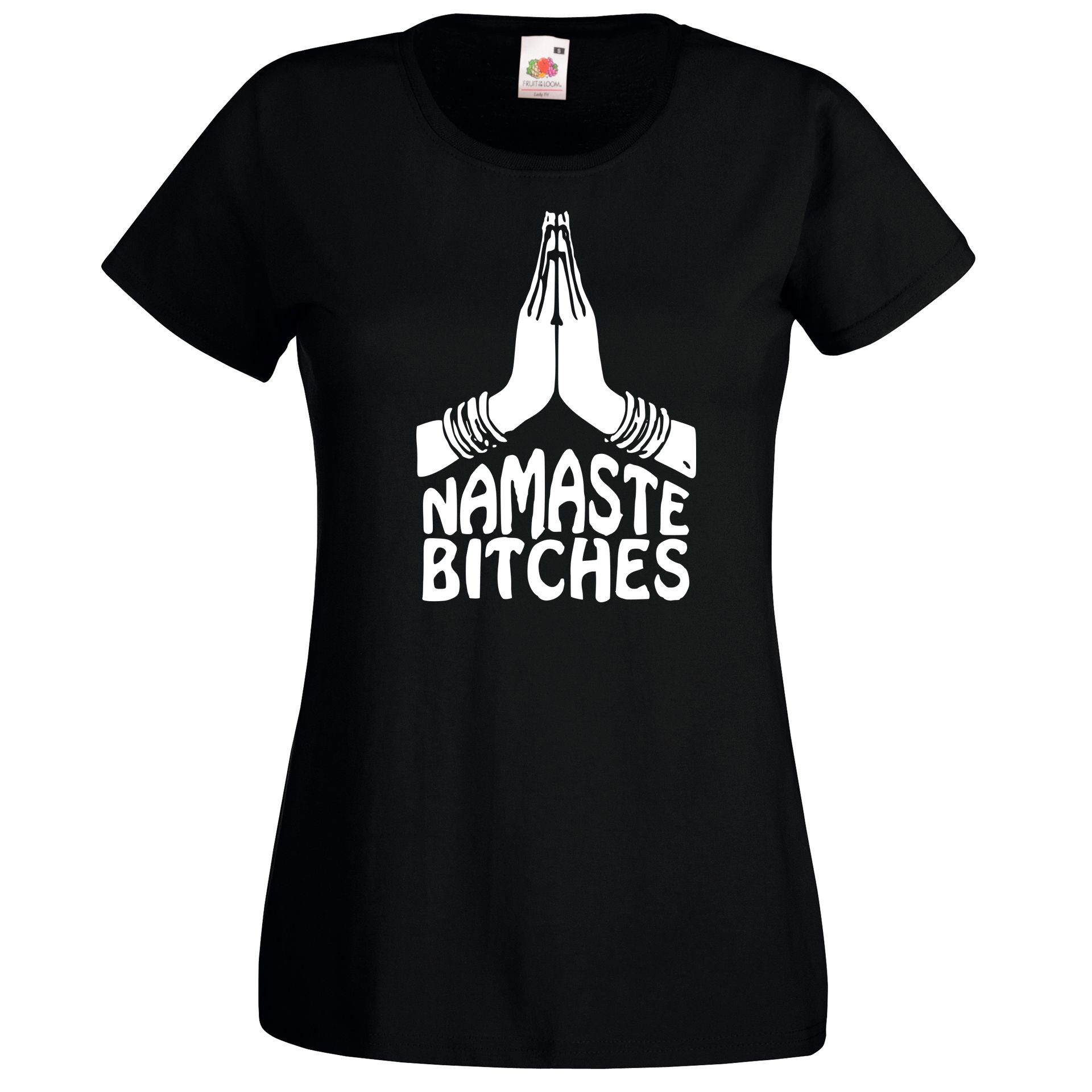 Youth Designz T-Shirt Namaste Hand Damen günstig online kaufen