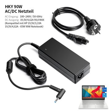 HKY 19,5V 4,62A Netzteil für HP-Compaq Elitebook Notebook-Netzteil (HP 250 255 G2 G3 G4 G5 Series, Spectre X360 13 13T 15)